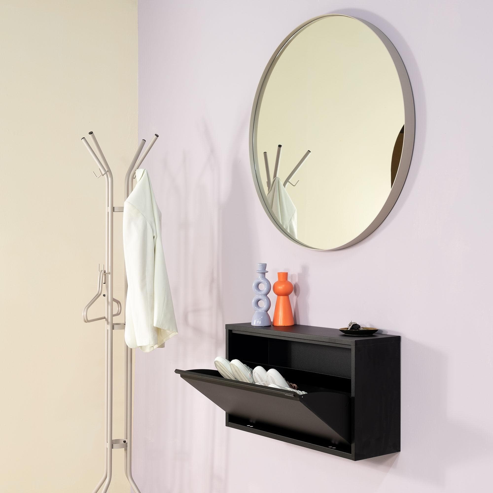 SPINDER DESIGN Garderobenständer Jessy Grau 8 Haken Schirmständer