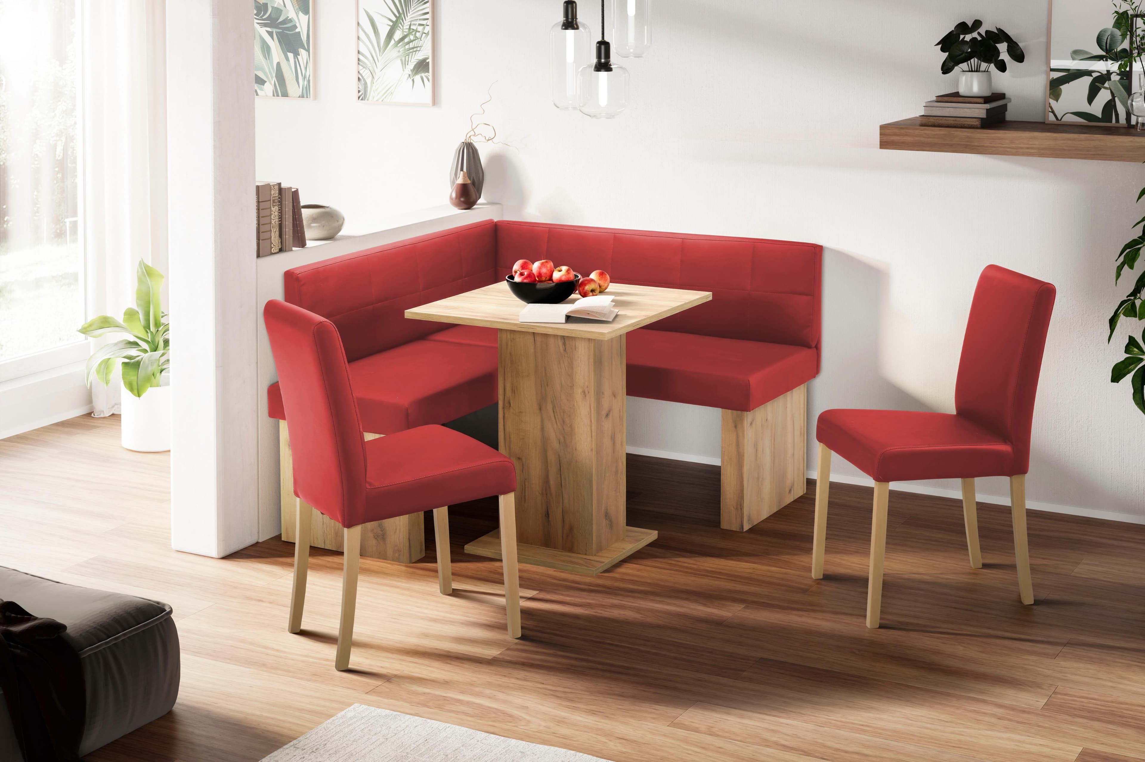 Eckbankgruppe Anna 2 (4-teilig) mit stabilen Stühlen