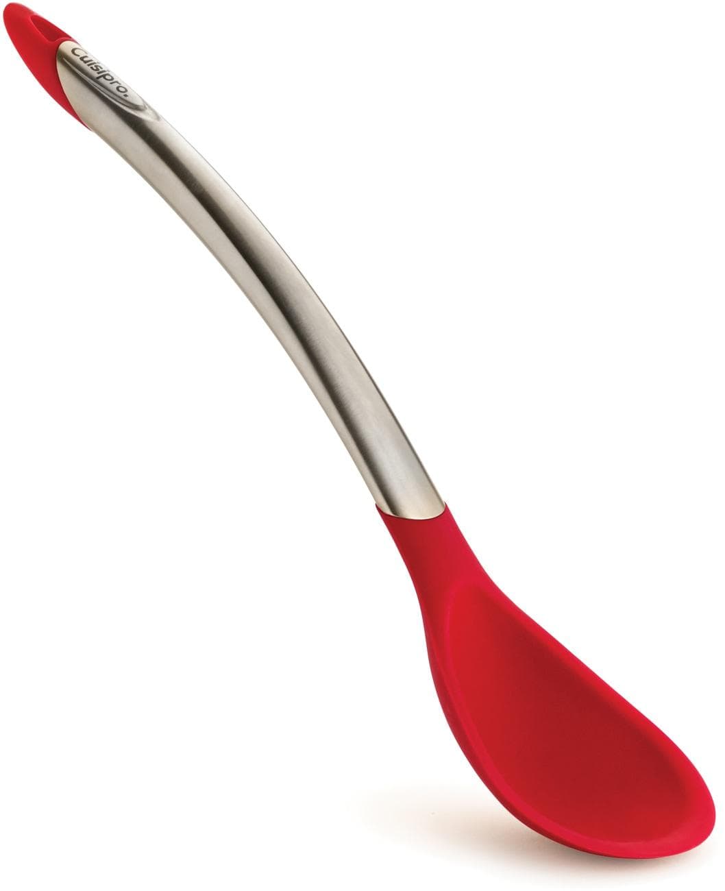 Eleganter Servierlöffel aus Edelstahl und Silikon