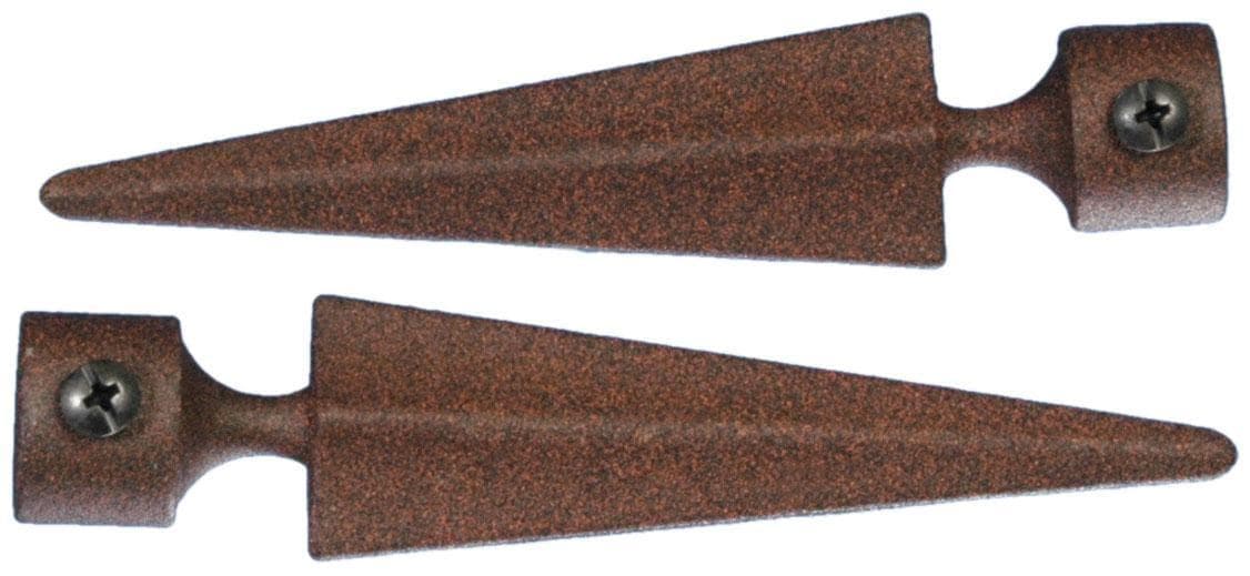 Liedeco Gardinenstangen-Endstück Herkules Rostbraun Metall