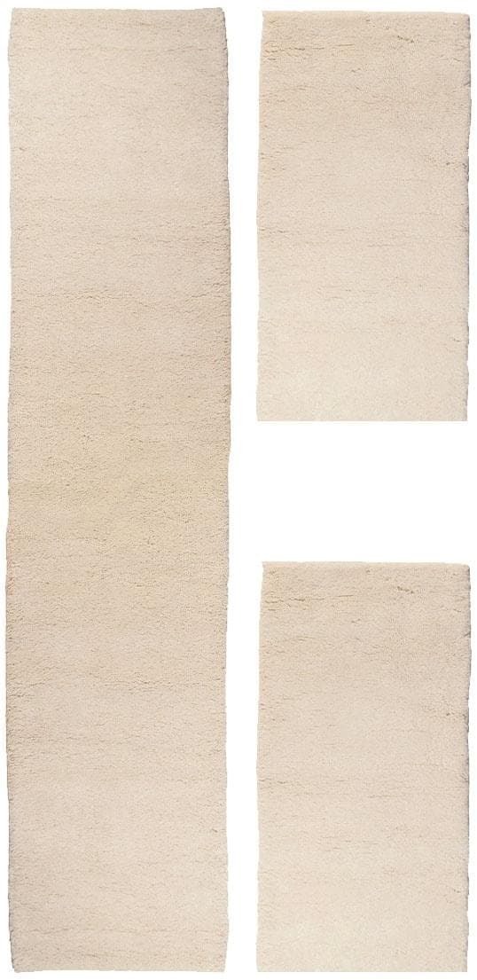 THEKO Bettumrandung Hadj: Handgeknüpfter Berberteppich aus reiner Wolle