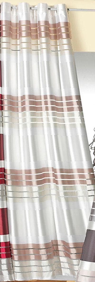 Vorhang WECKBRODT Lotta Beige Polyester Ösen Gardine blickdicht