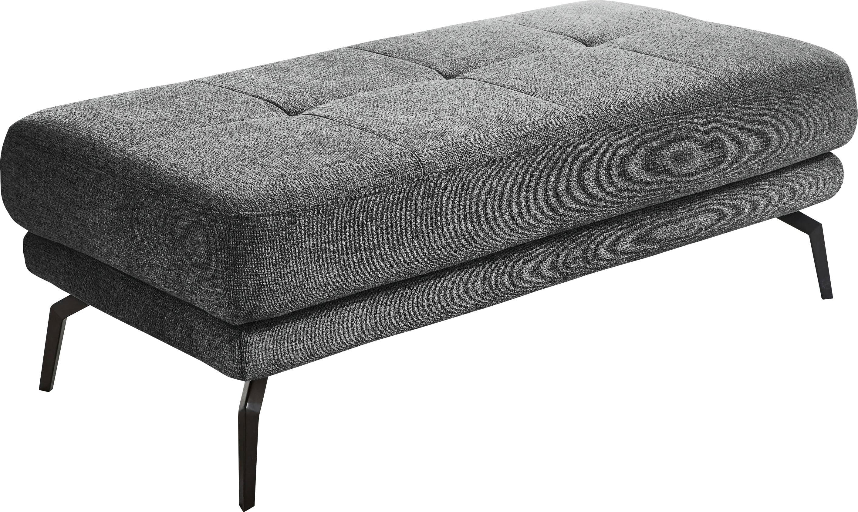 Baur Hocker DIE PLANBAR Anthrazit Microfaser Polsterhocker Modern