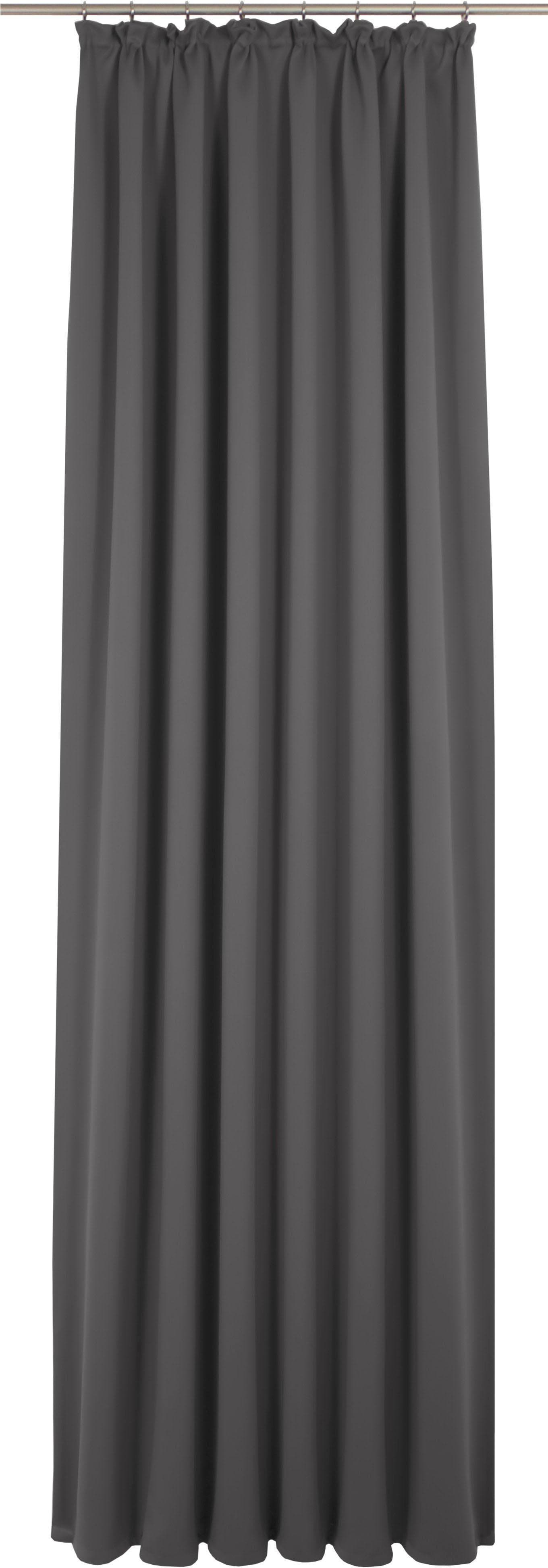 Vorhang WIRTH Newbury Grau Jacquard Baumwolle Polyester