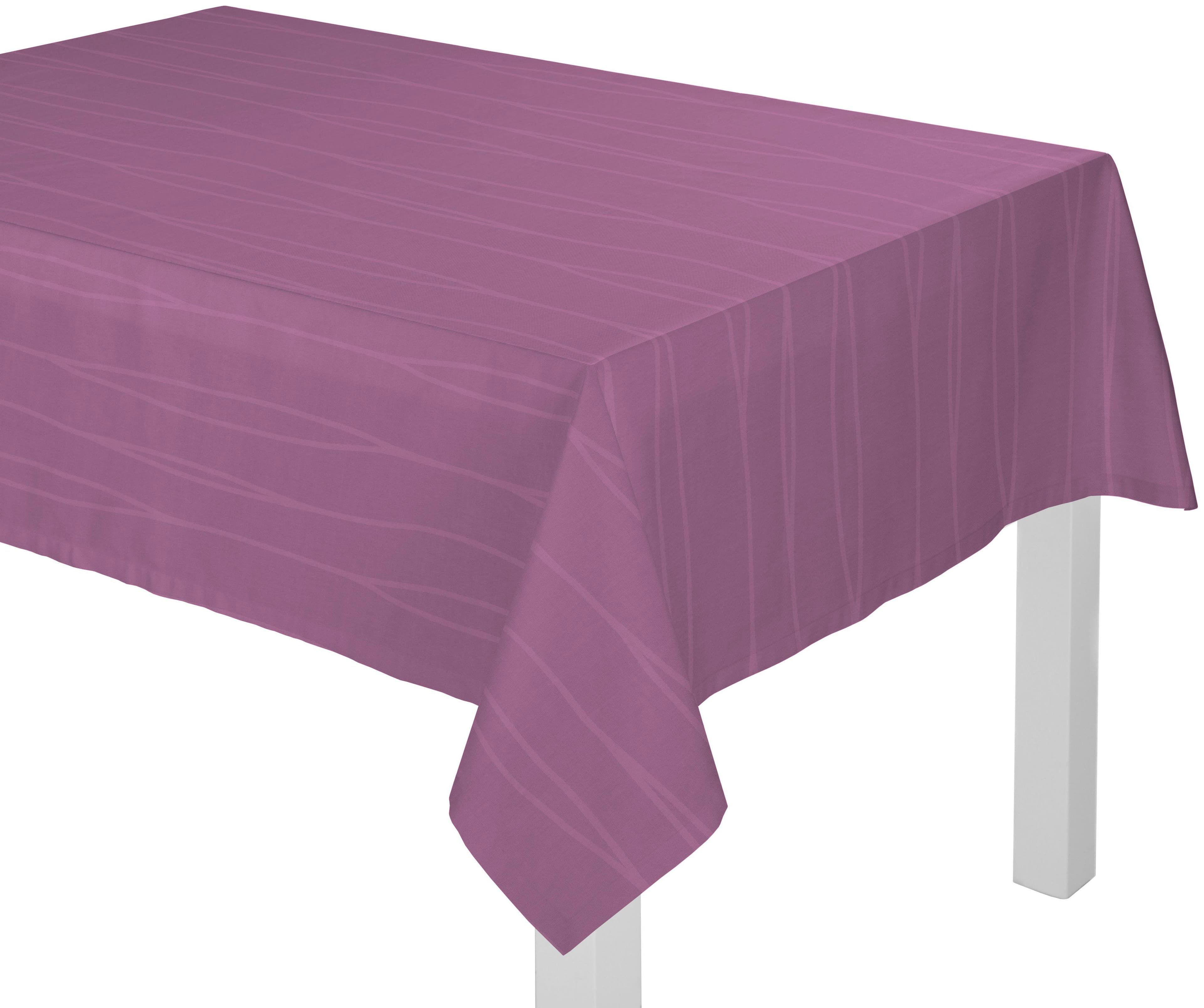 Tischdecke WIRTH "LANGWASSER" Gr. 4, lila, 130x190cm, Kunstfaser