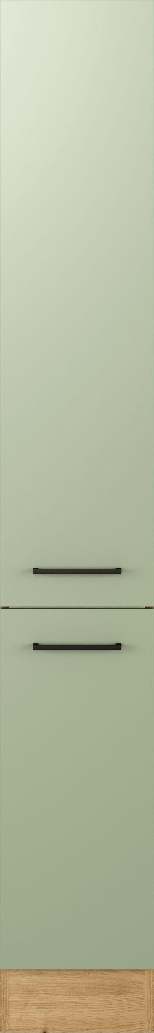 Flex-Well Apothekerschrank Cara Schilfgrün Artisan Eiche