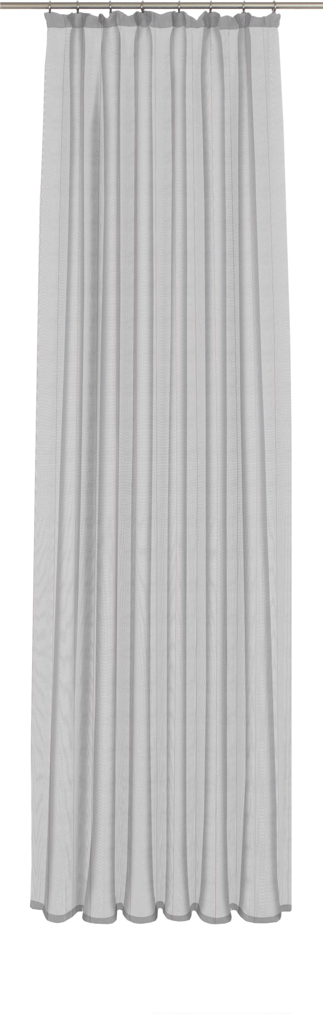 WIRTH Gardine Chiara 600cm Grau Jacquard Polyester