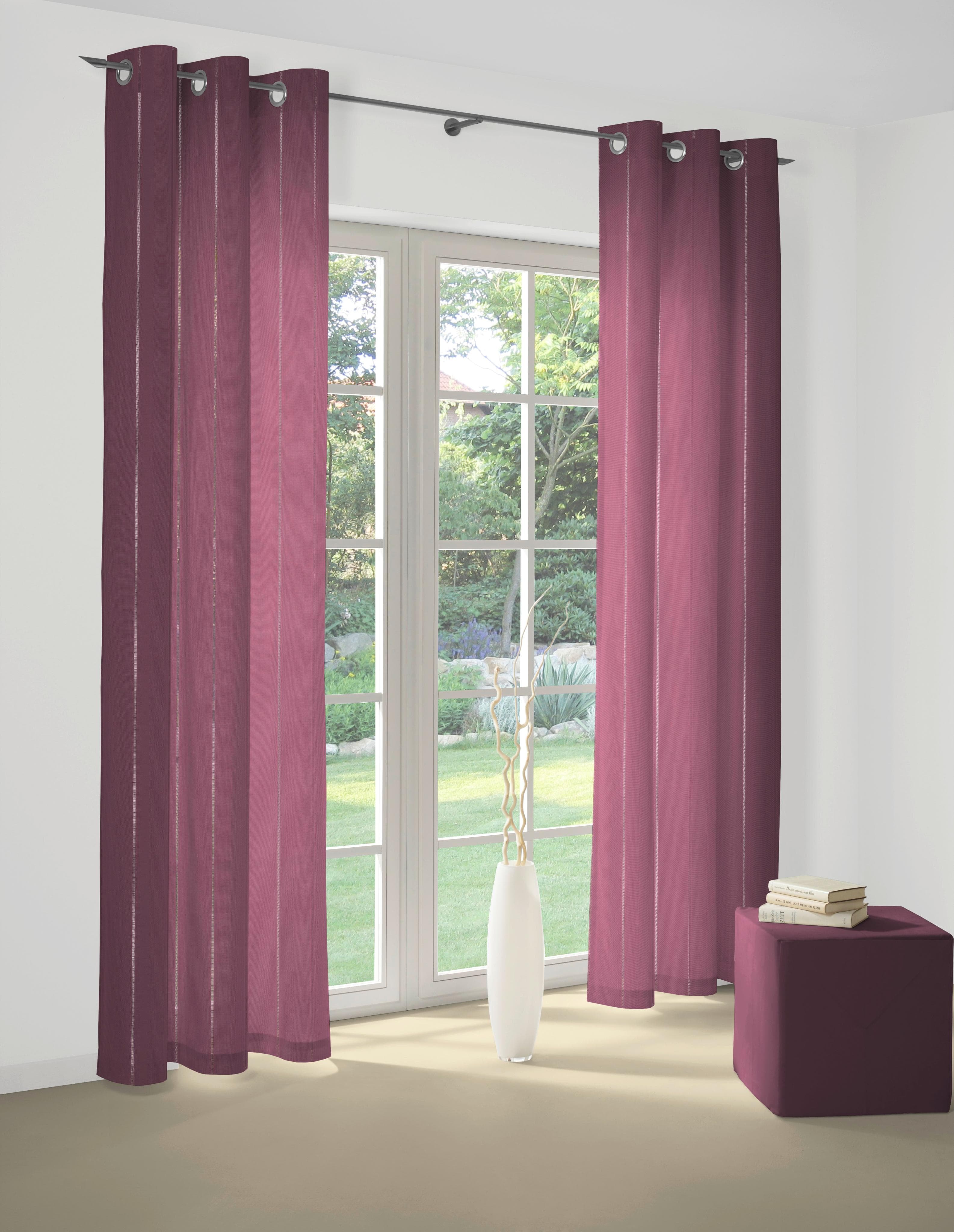 Vorhang WIRTH Felsted Jacquard Polyester Lila