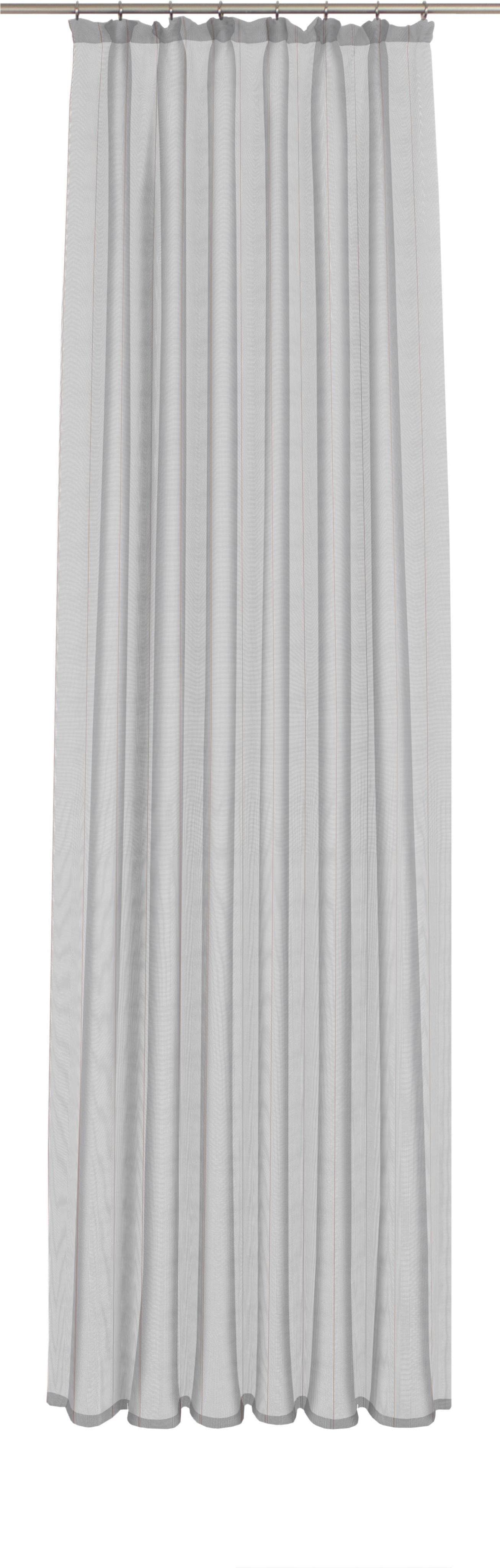 WIRTH Gardine Chiara Grau Jacquard Polyester