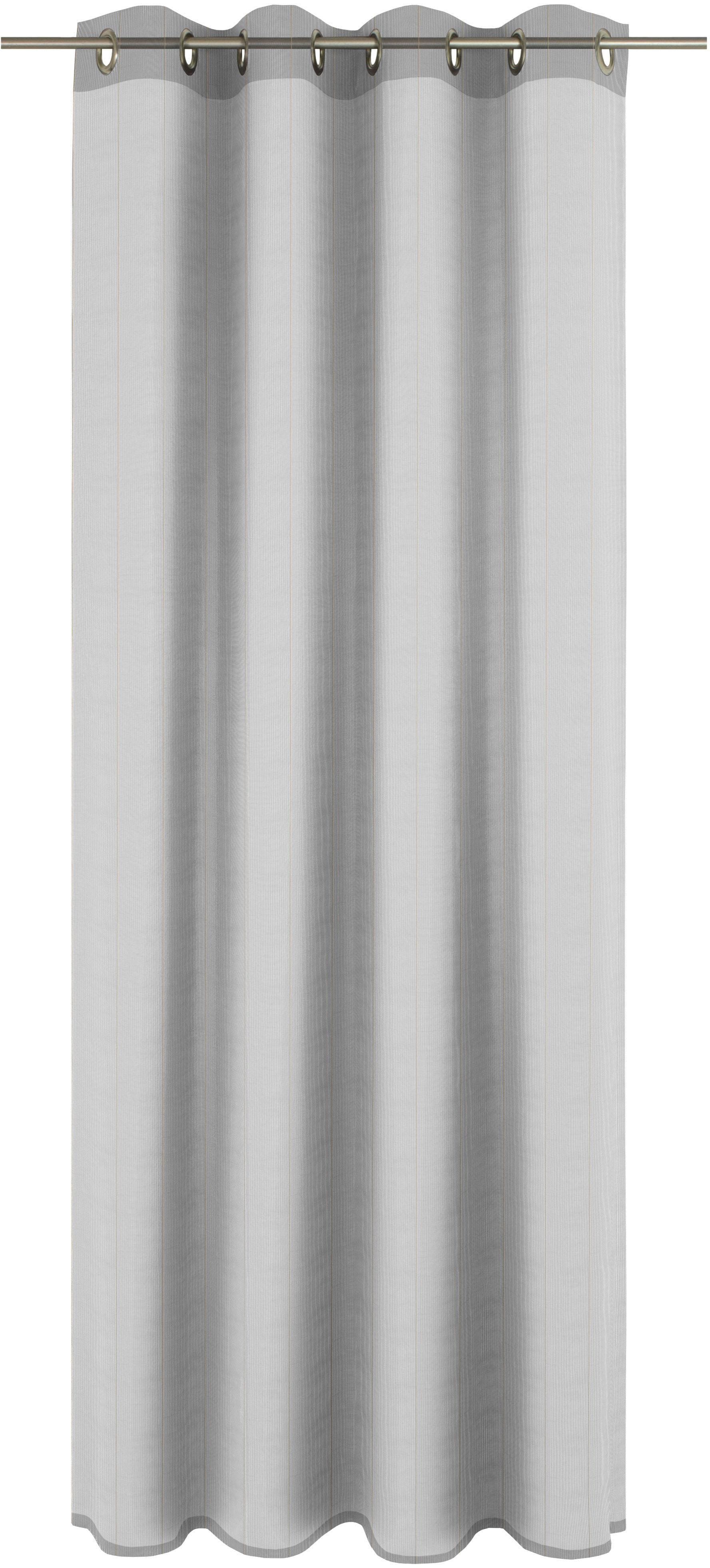 WIRTH Chiara Gardine Grau Gold Jacquard Polyester