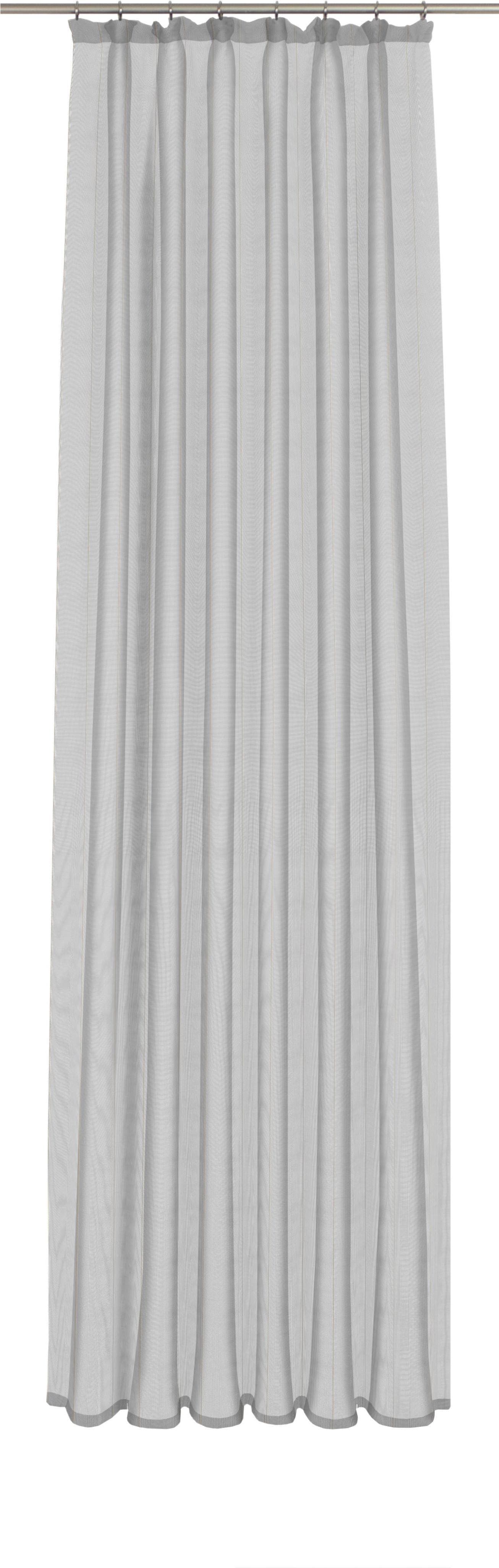 WIRTH Gardine Chiara Grau Jacquard Polyester 750x120cm