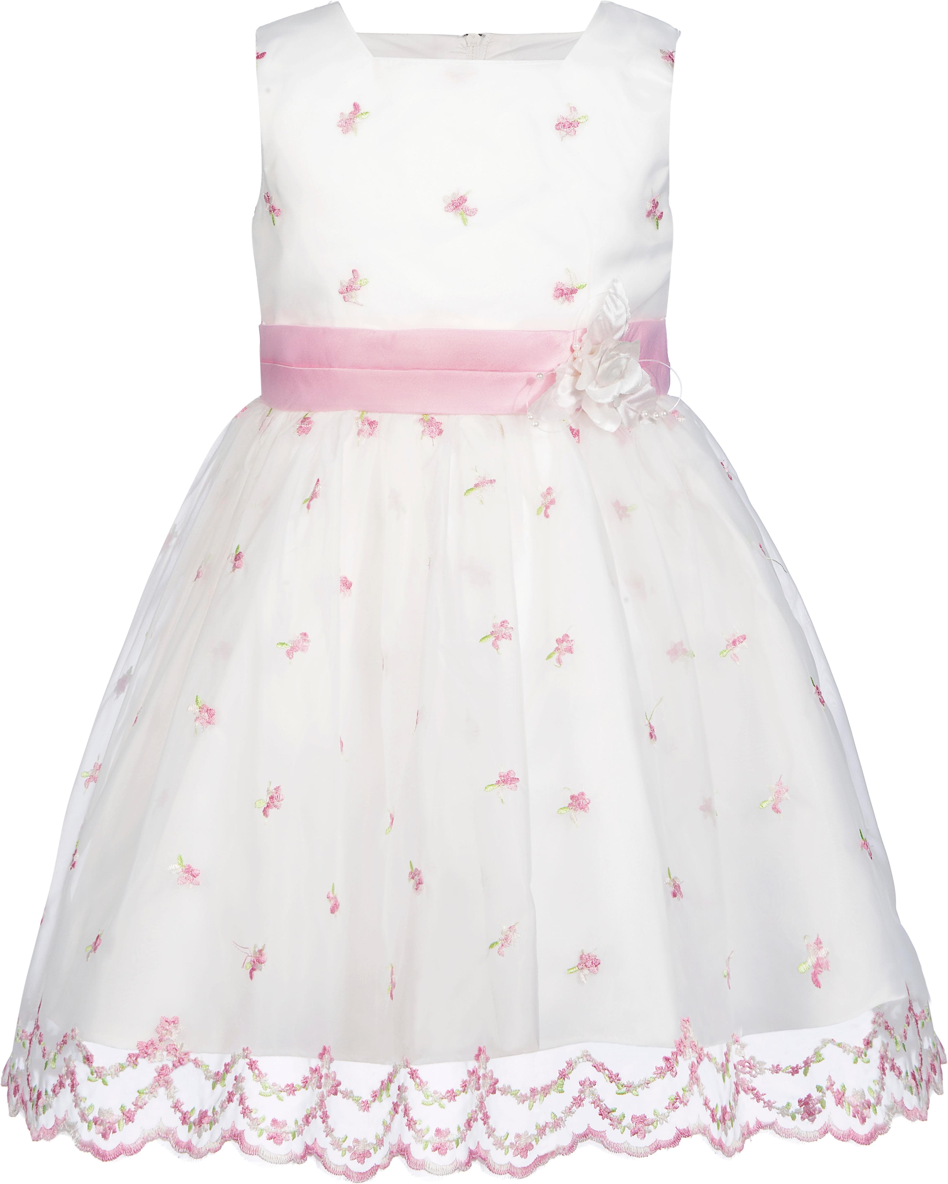 Taufkleid HAPPY GIRLS Rosa bestickt Mädchen Gr. 128