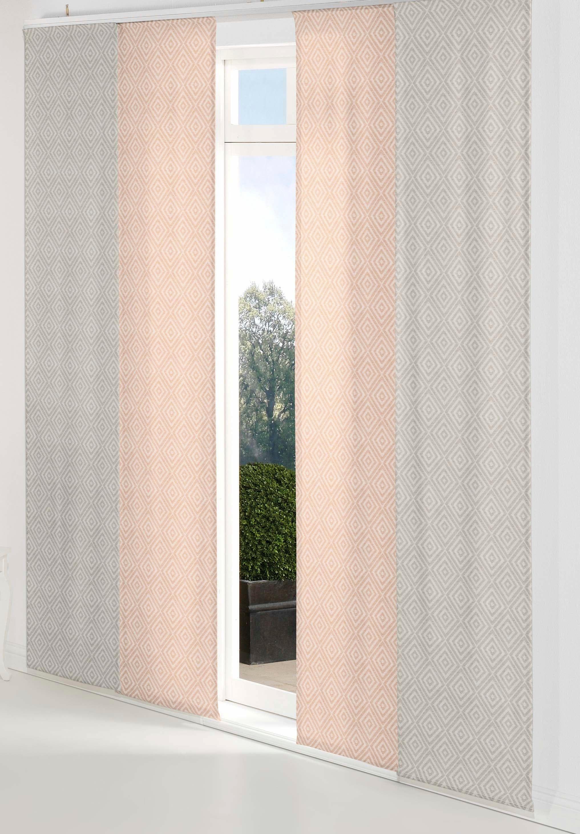WIRTH Schiebegardine Telfort Orange Jacquard