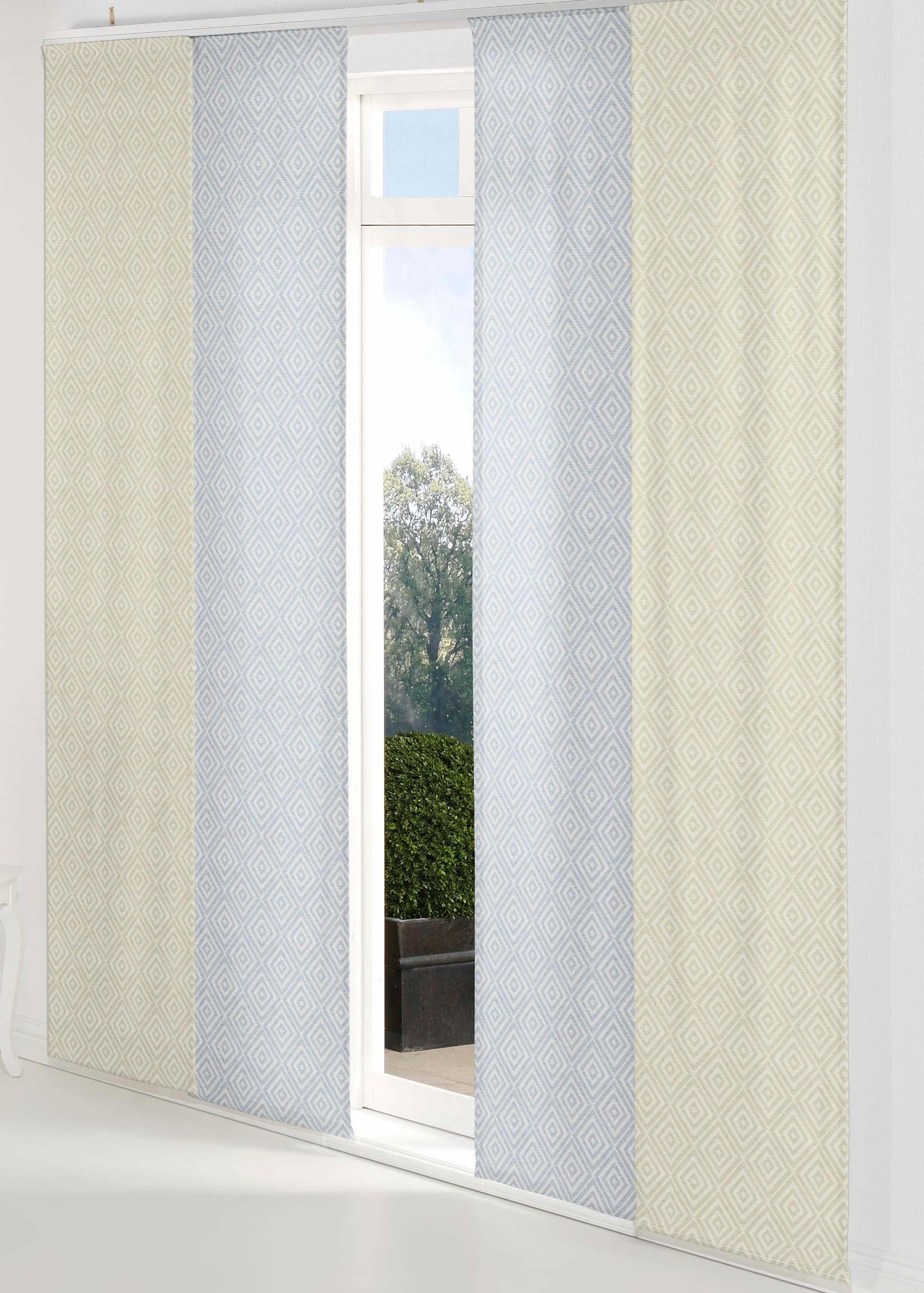 WIRTH Schiebegardine Telfort Grau Jacquard