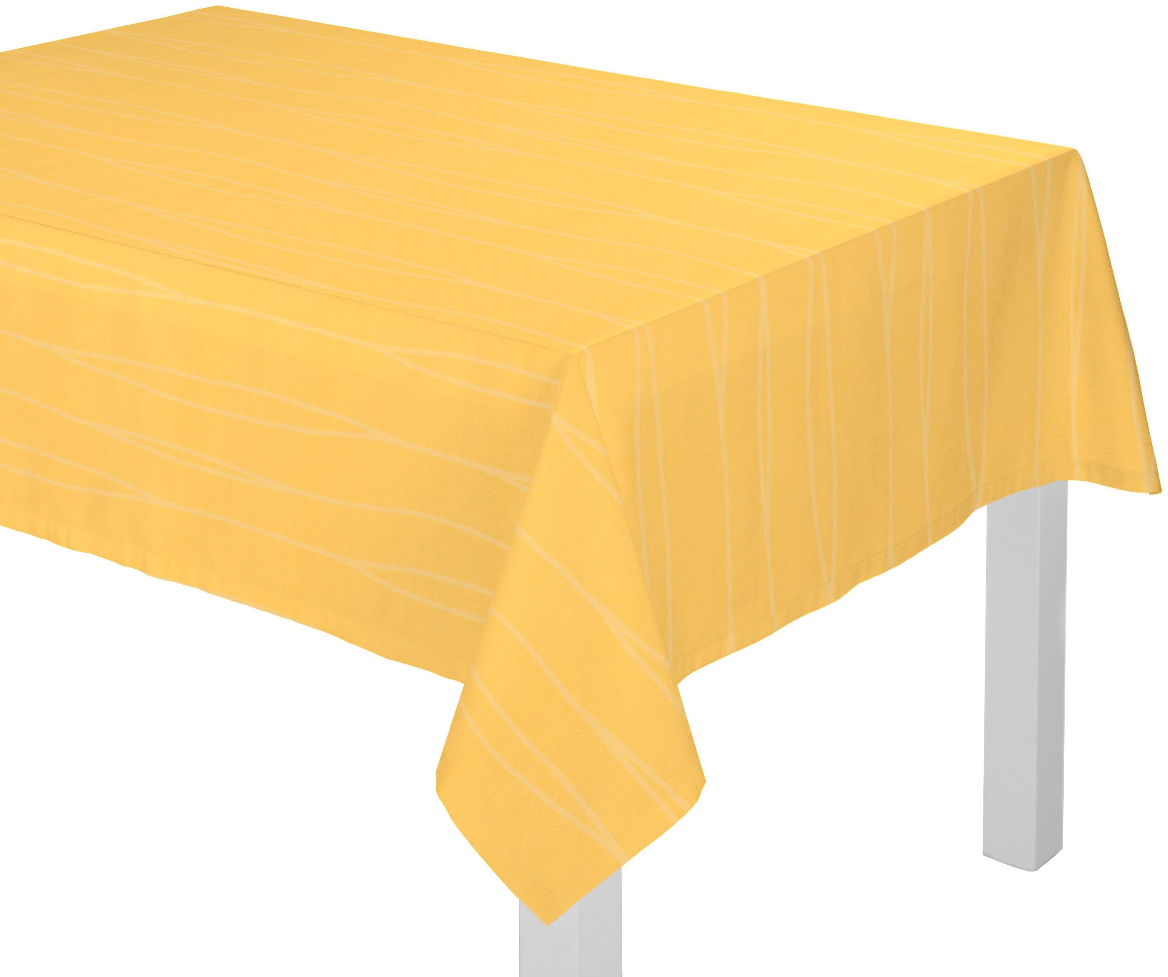 Tischdecke WIRTH "LANGWASSER" Gr. 3 Gelb Kunstfaser