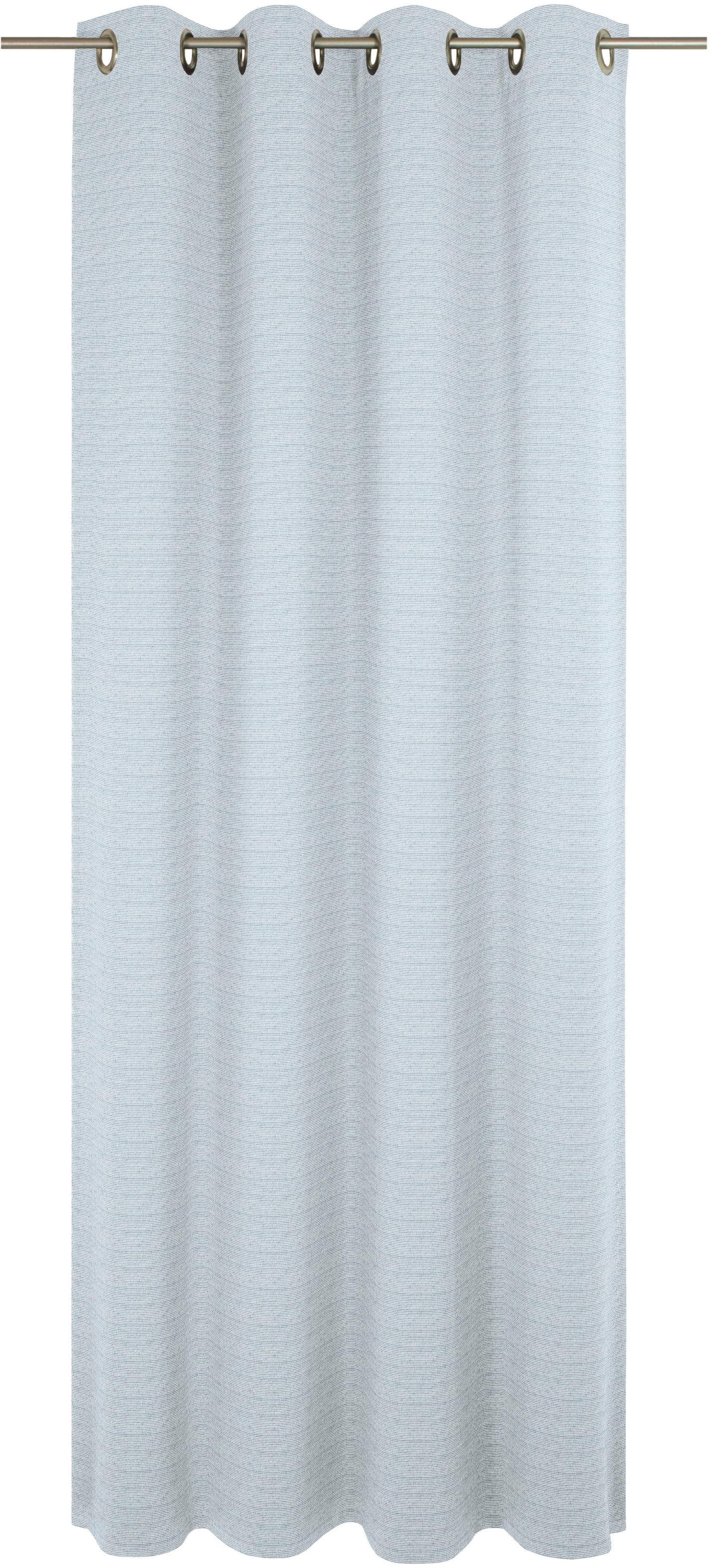 Vorhang WIRTH Berwick Blau Jacquard mit Ösen