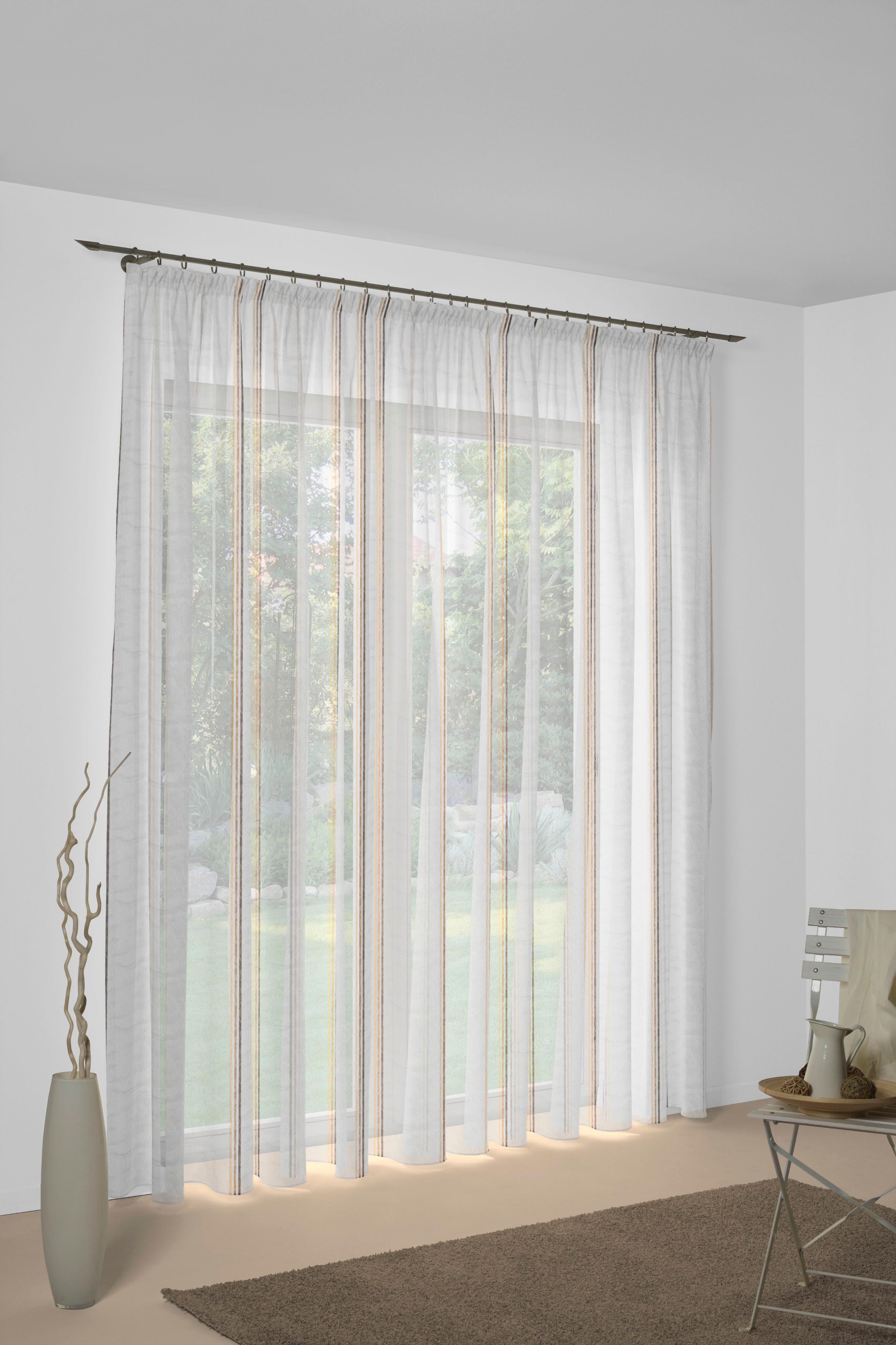 WIRTH Vorhang Chloé Braun Polyester