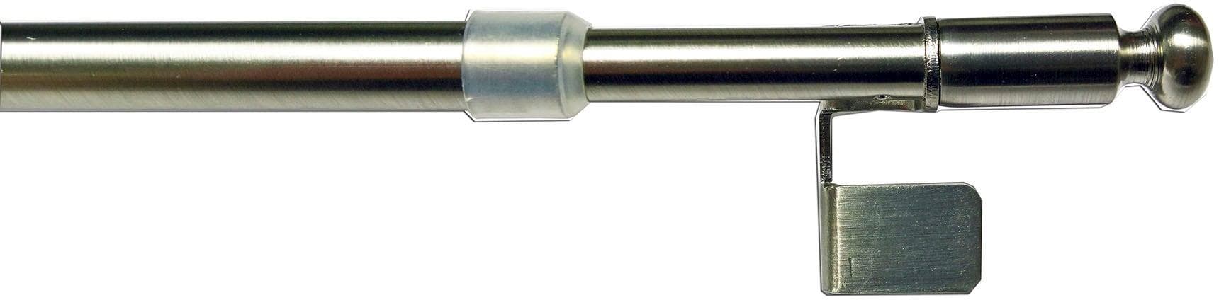 Indeko Scheibenstange Globe Silber Aluminium Gardinenstange