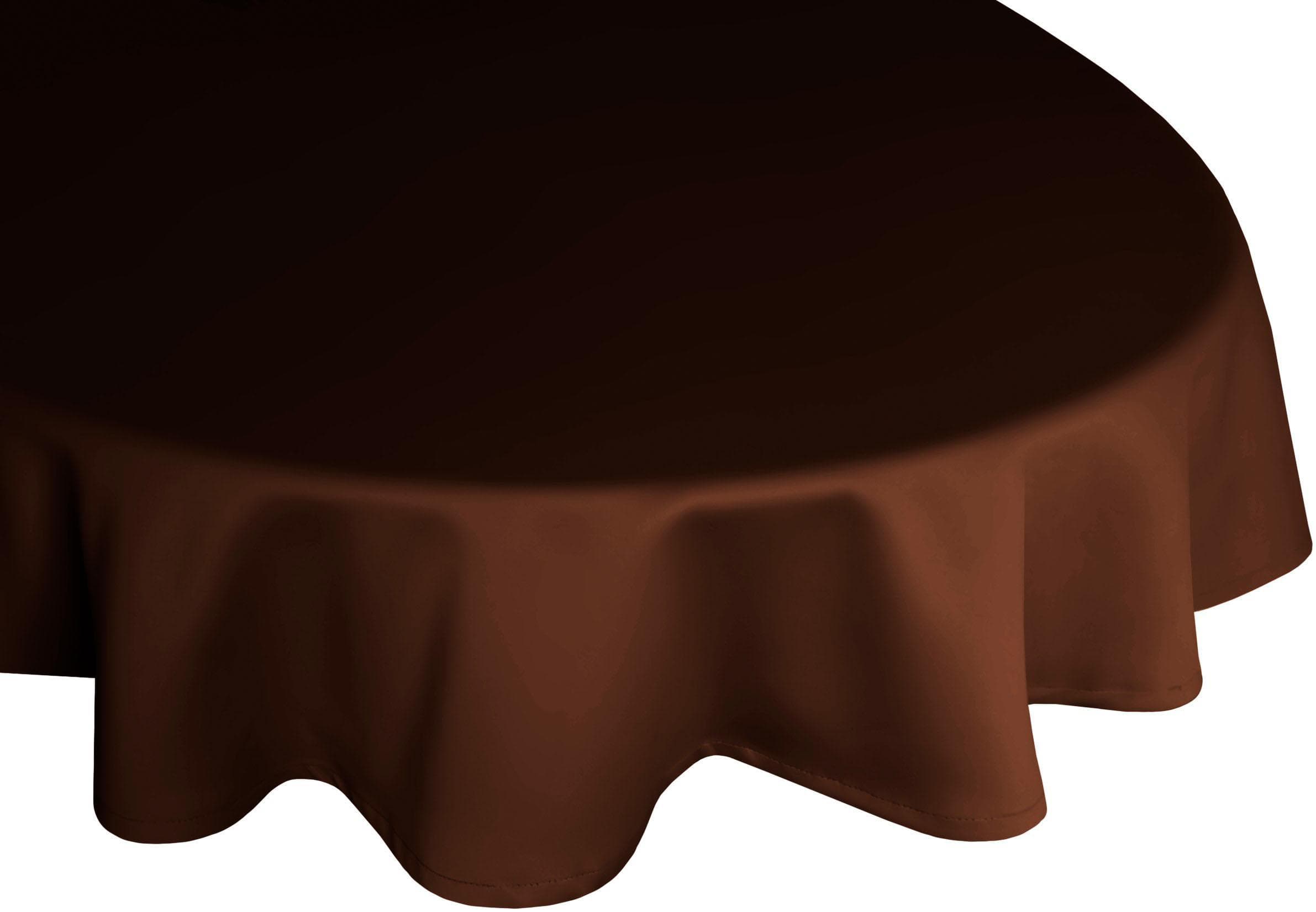 Tischdecke WIRTH NEWBURY Braun Oval 130x190 cm Polyester-Baumwolle