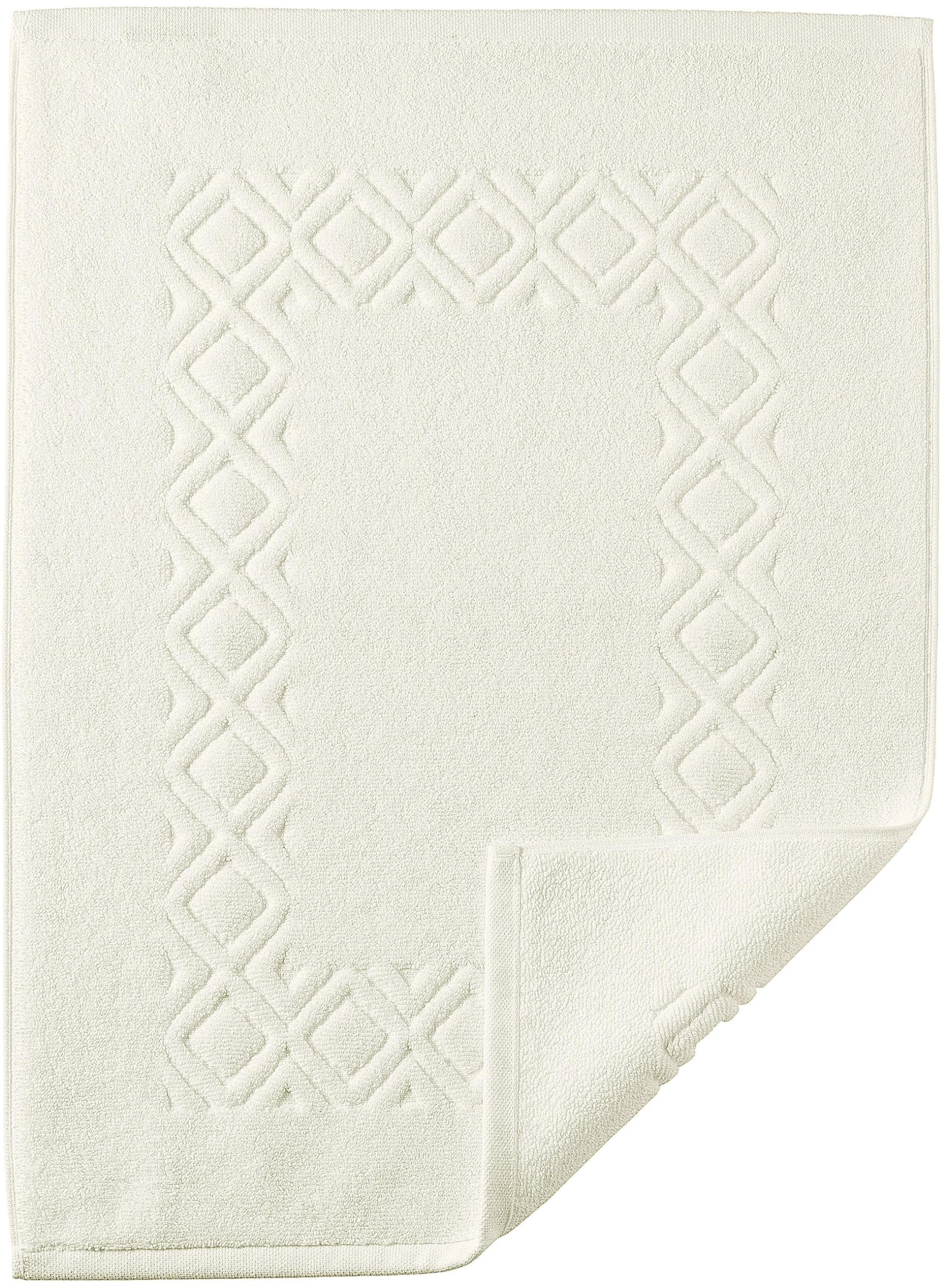 Badematte EGERIA Denver Creme Baumwolle Hoch-Tief-Effekt