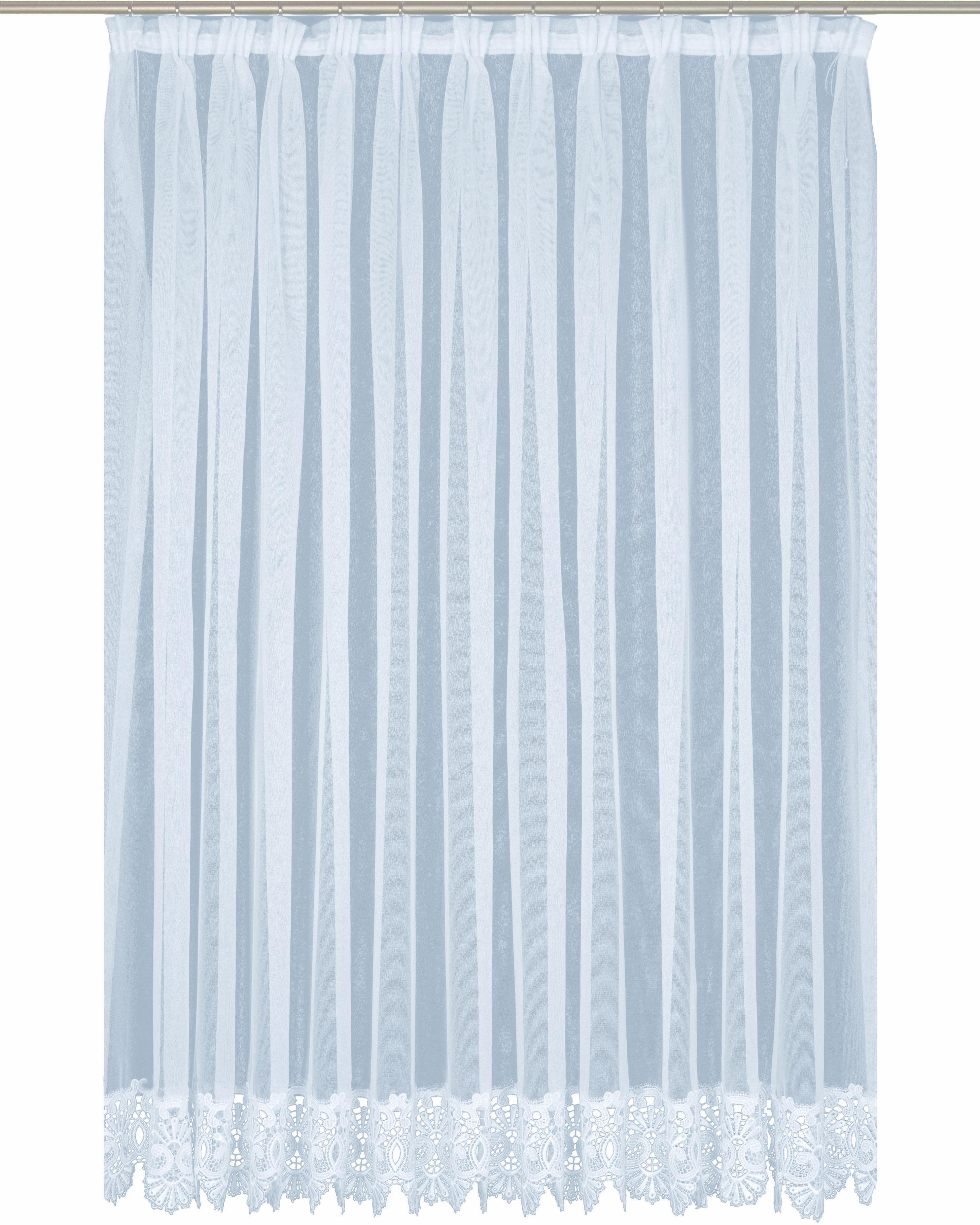 Gardine WIRTH Elvira Gr. 18 Weiß Sablé Polyester