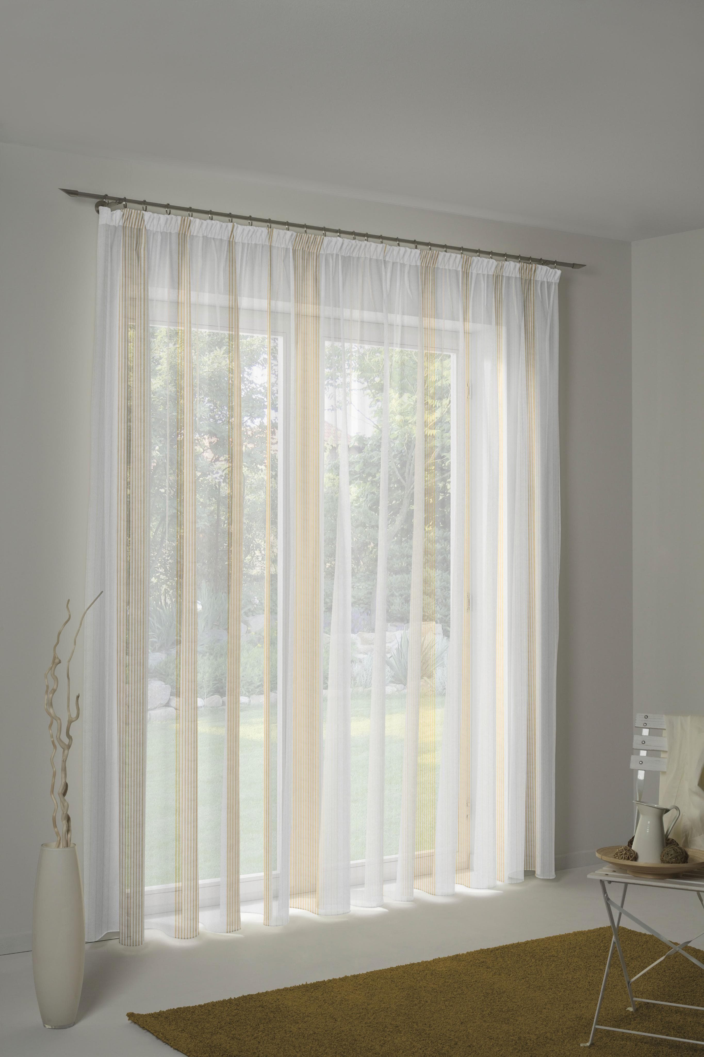Vorhang WIRTH TARA Gold Polyester Gardine