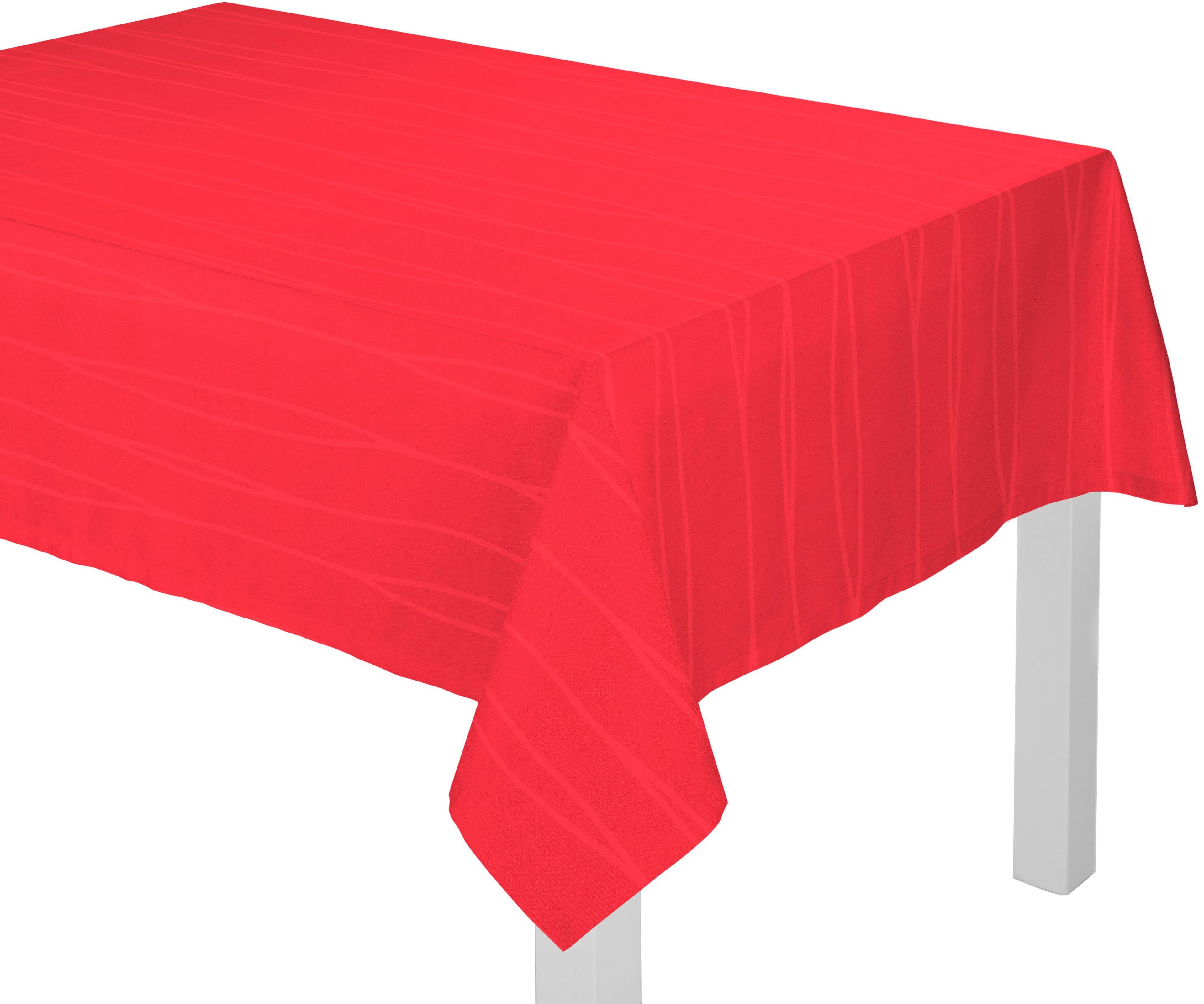 Tischdecke WIRTH "LANGWASSER" Gr. 2, rot, Kunstfaser
