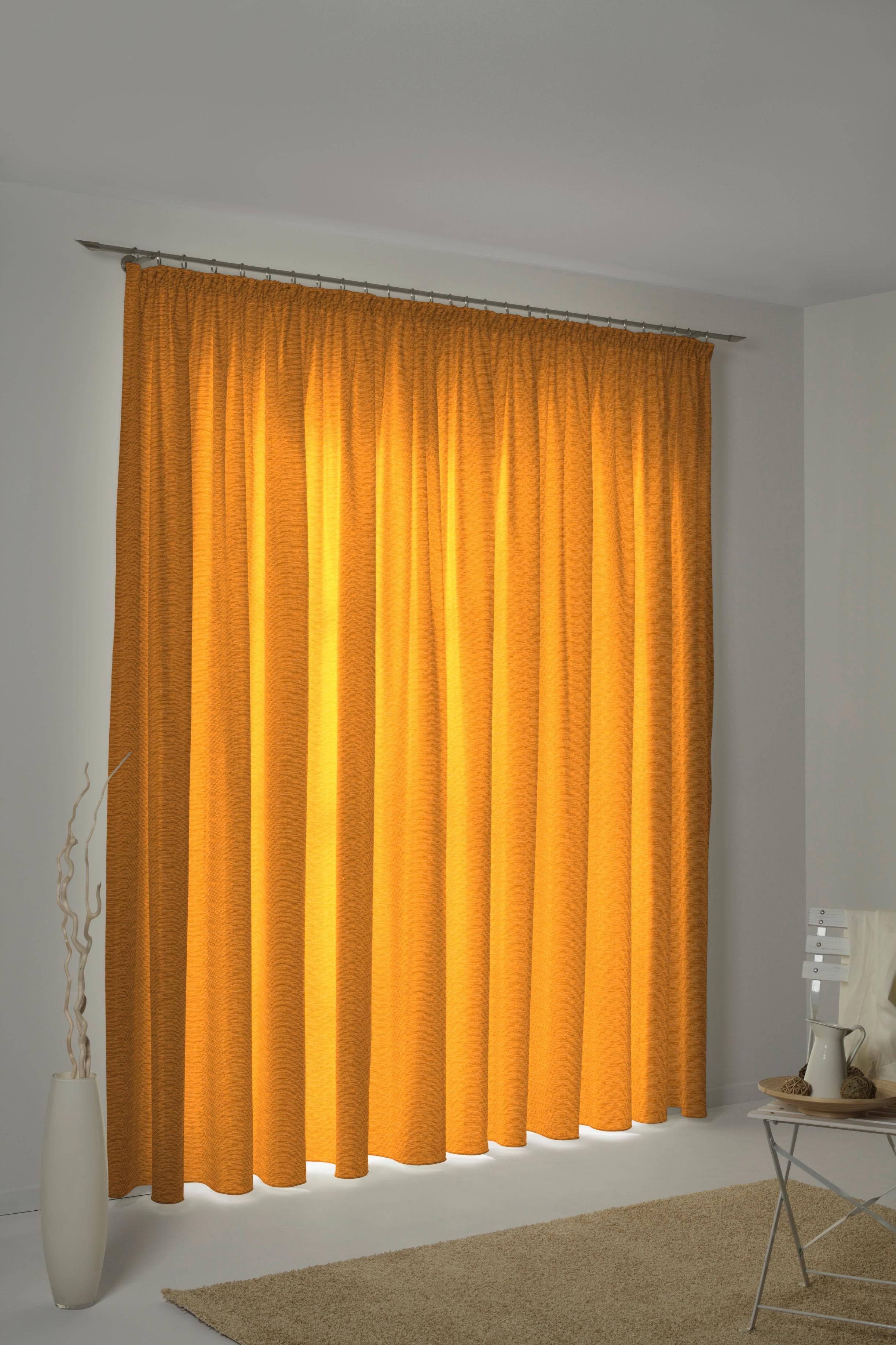 WIRTH Vorhang Trondheim Thermo-Chenille Altgold