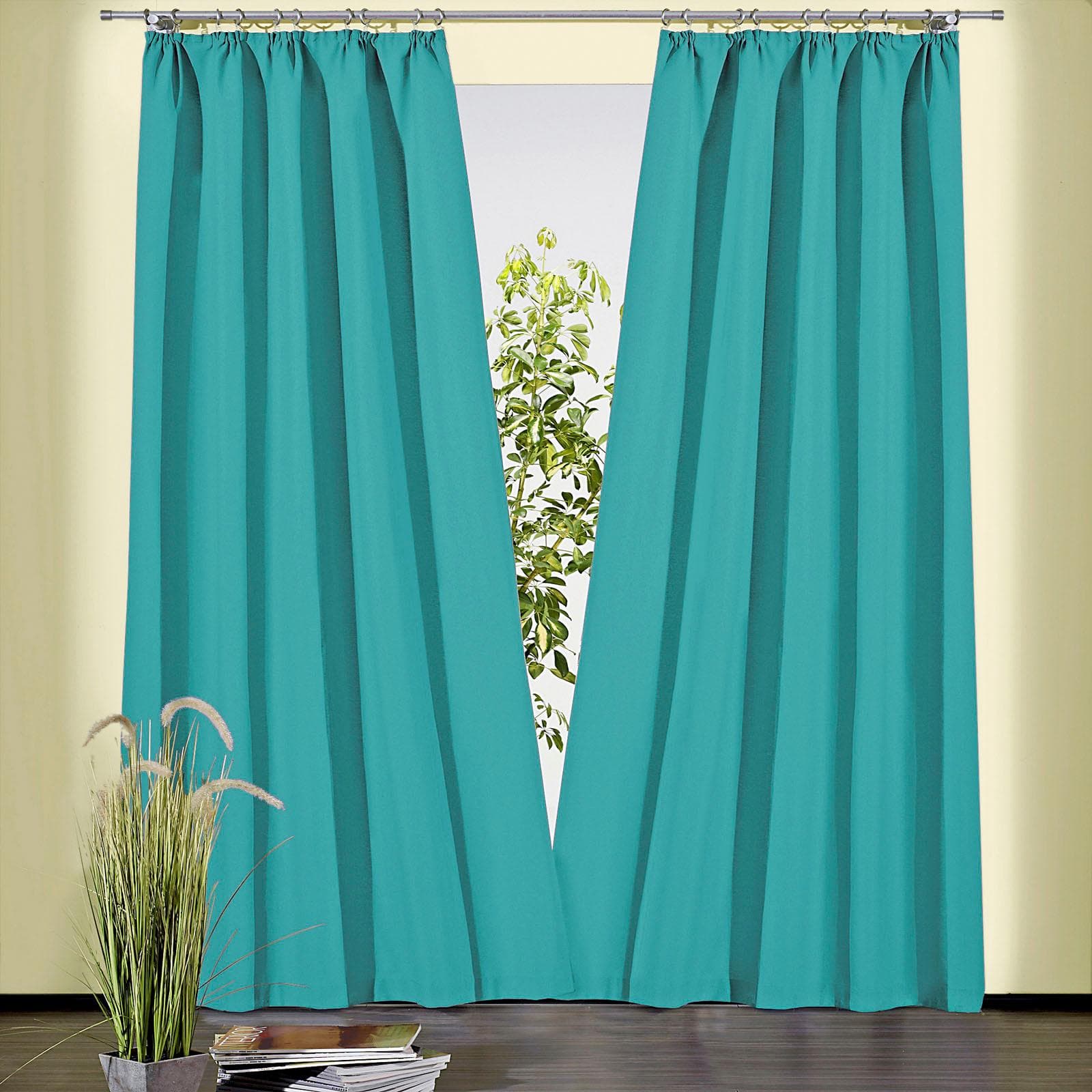 Vorhang WECKBRODT Sento türkis blickdicht Baumwolle Polyester