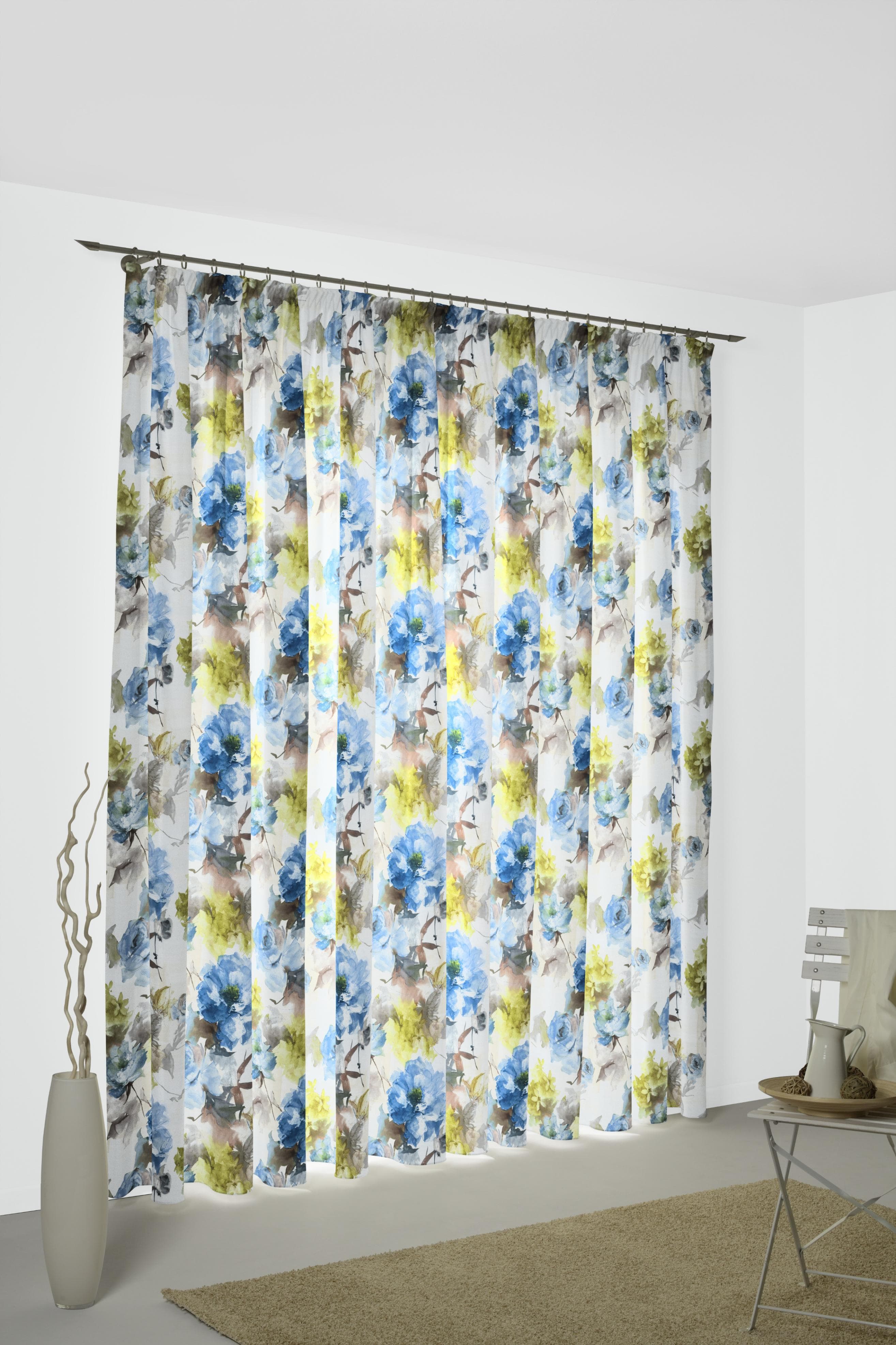 WIRTH Vorhang Molinella Blau Verdunkelnd Polyester