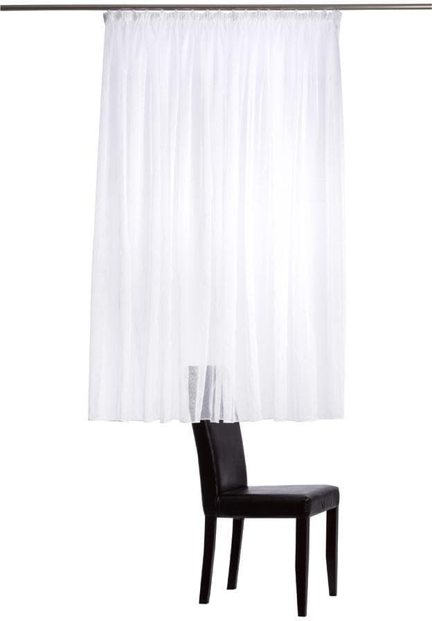 HOMING Gardine Modesto Weiß Transparent