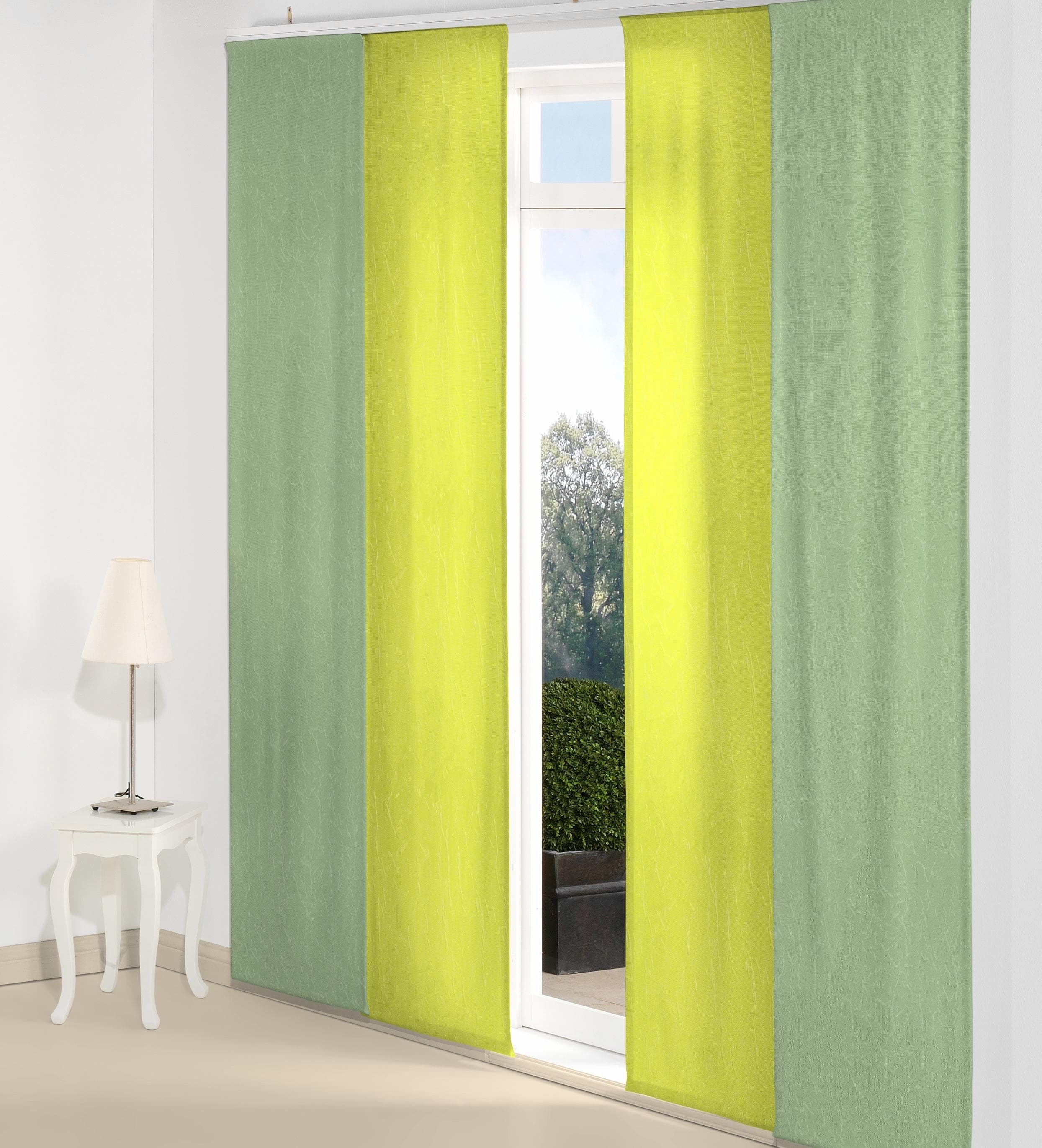 Schiebegardine WIRTH Lahnstein Grün Jacquard