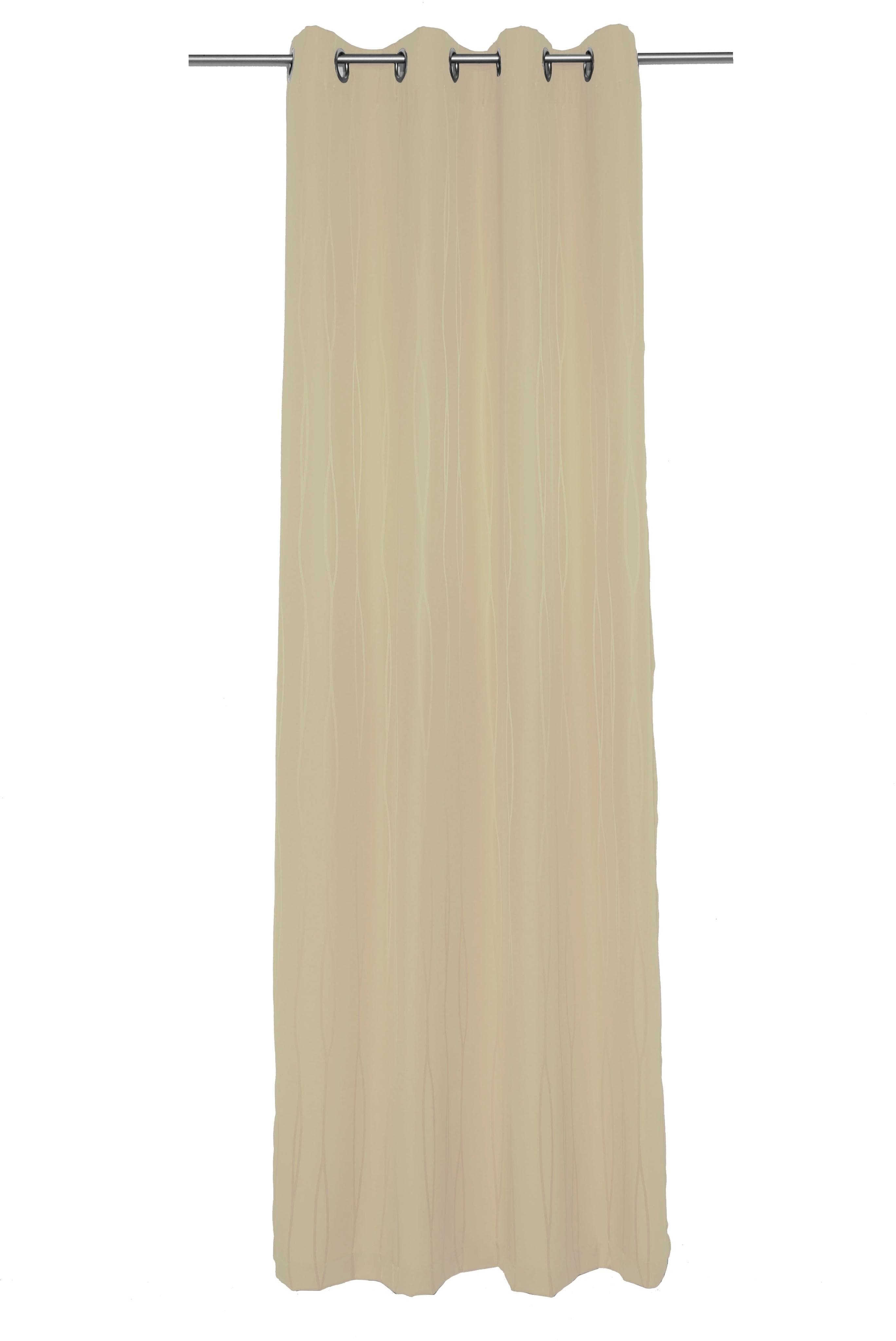 Vorhang WIRTH LANGWASSER Jacquard Beige 135x245cm