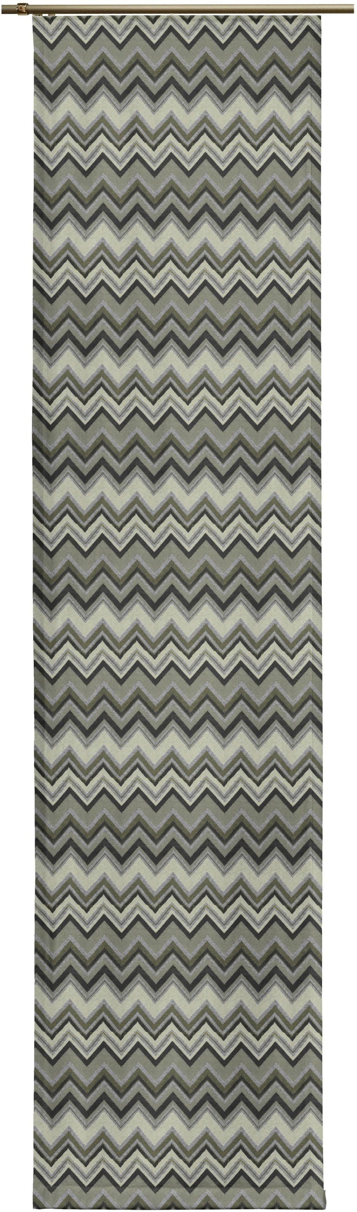 Schiebegardine WIRTH Benewitz Jacquard Moosgrün 60x245cm