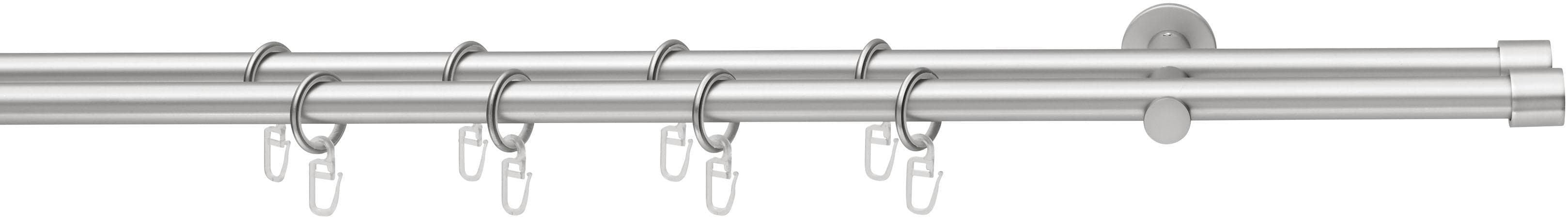 Gardinenstange GOOD LIFE CAP Chromfarben 150 cm