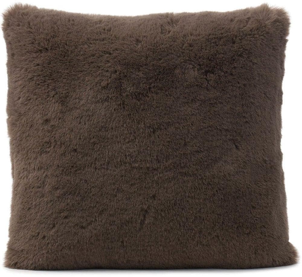Gözze Fellimitat-Kissen Taupe 40x40 cm Polyester Dekokissen