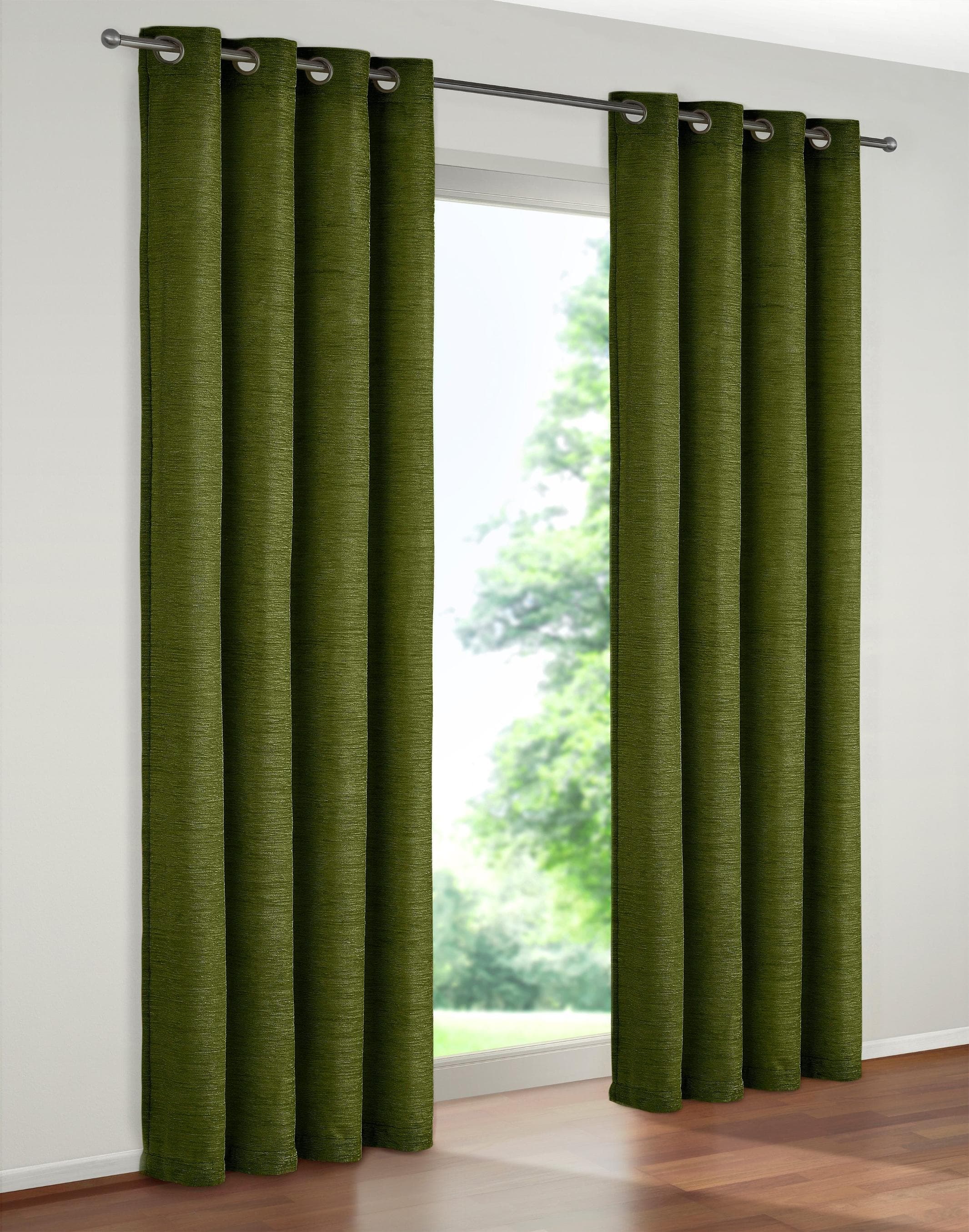 WIRTH Vorhang B-Holmsund Moosgrün Chenille Thermo