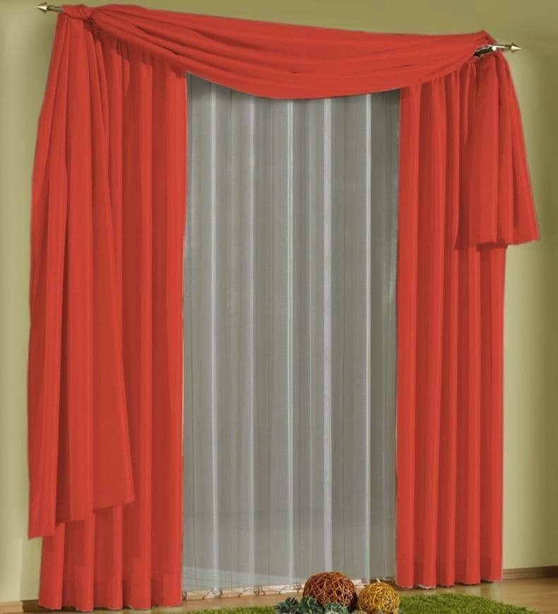 WIRTH Gardine Daria Rot Polyester