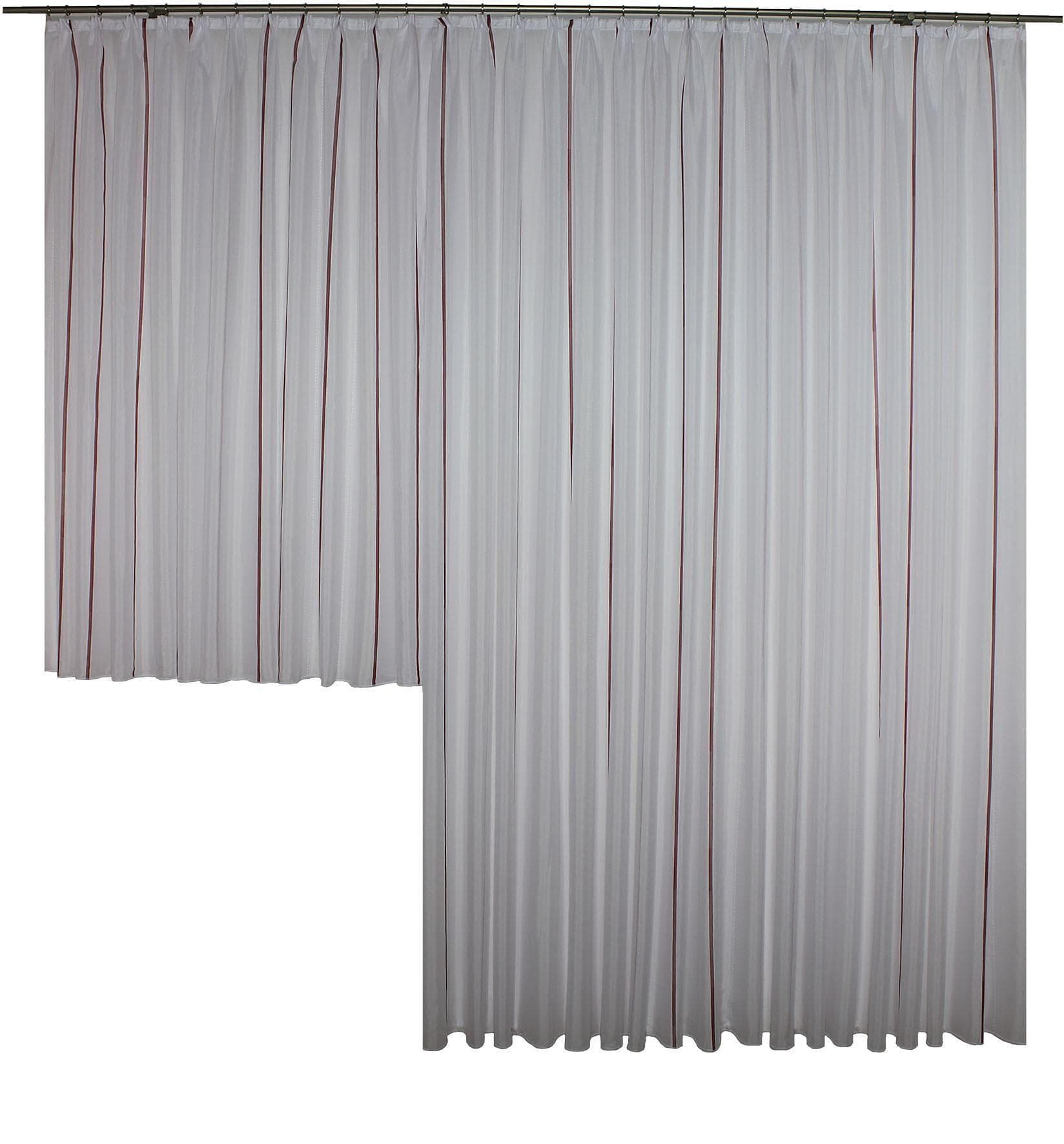 Vorhang WIRTH Betsy Rot Polyester Gardine