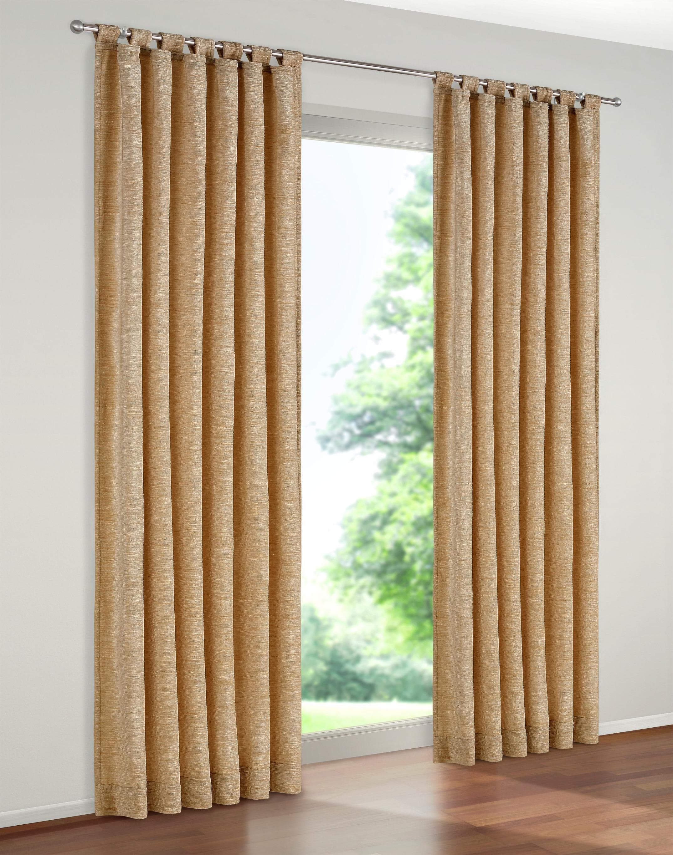 Vorhang WIRTH Tromsö Ocker Chenille Polyacryl