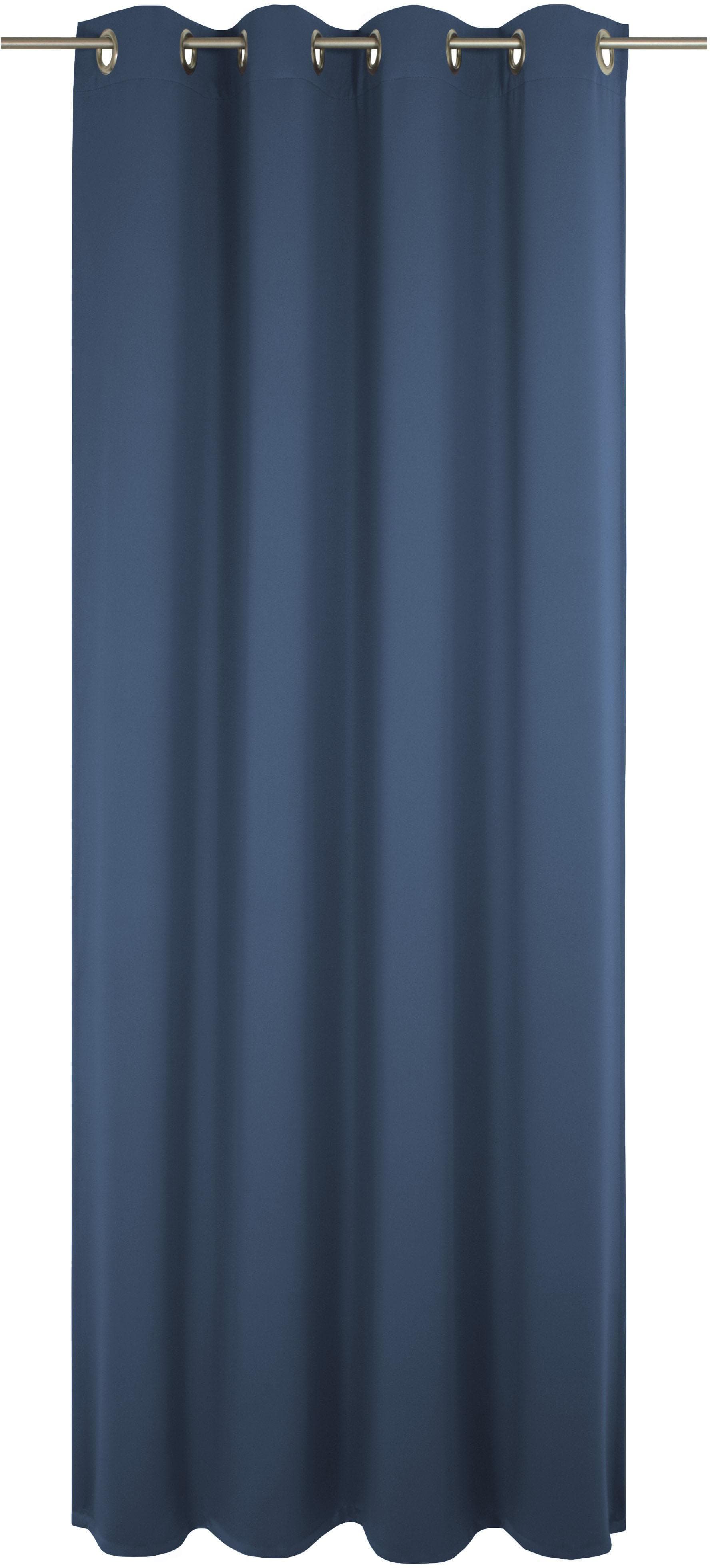 WIRTH Vorhang Umea Dunkelblau Polyester Jacquard
