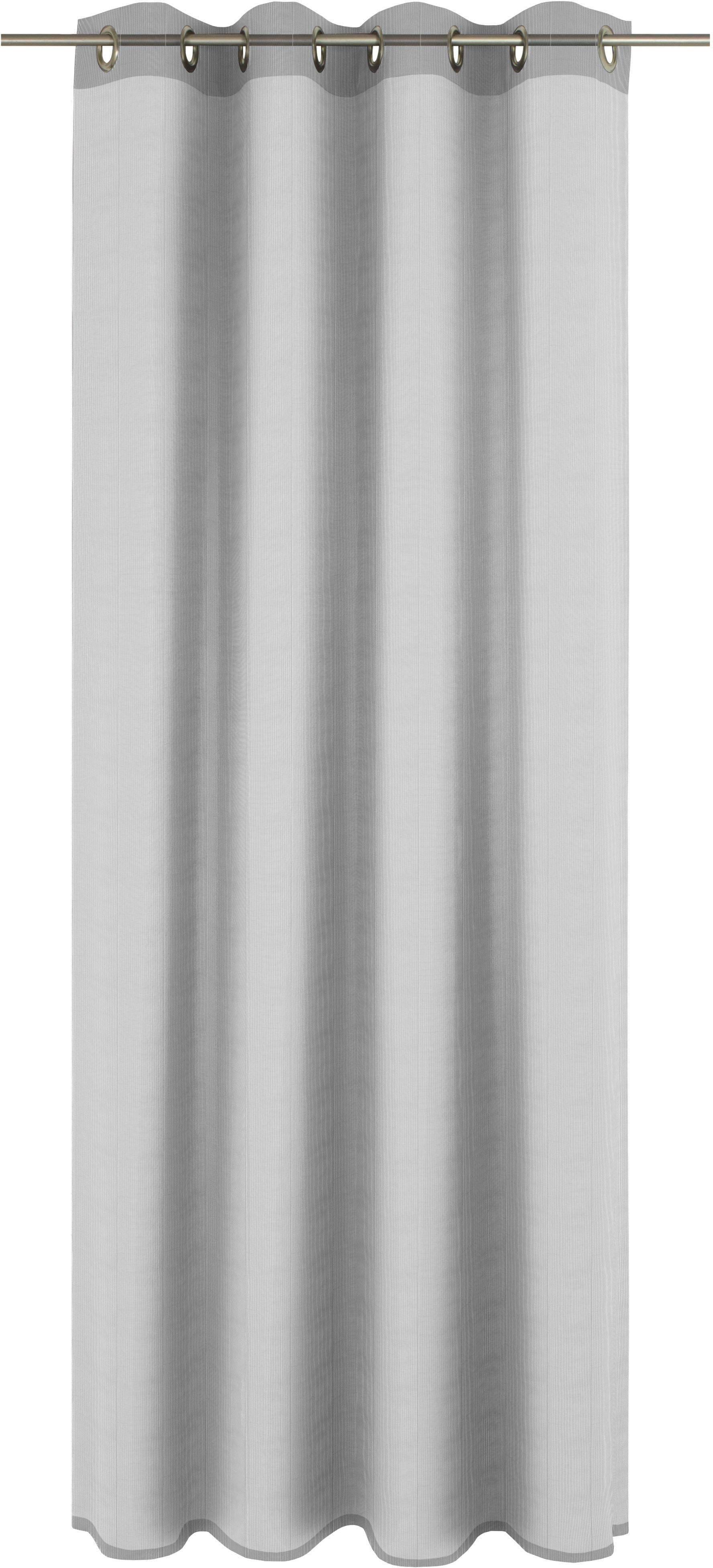 WIRTH Gardine Chiara 300x175cm Grau Jacquard Polyester