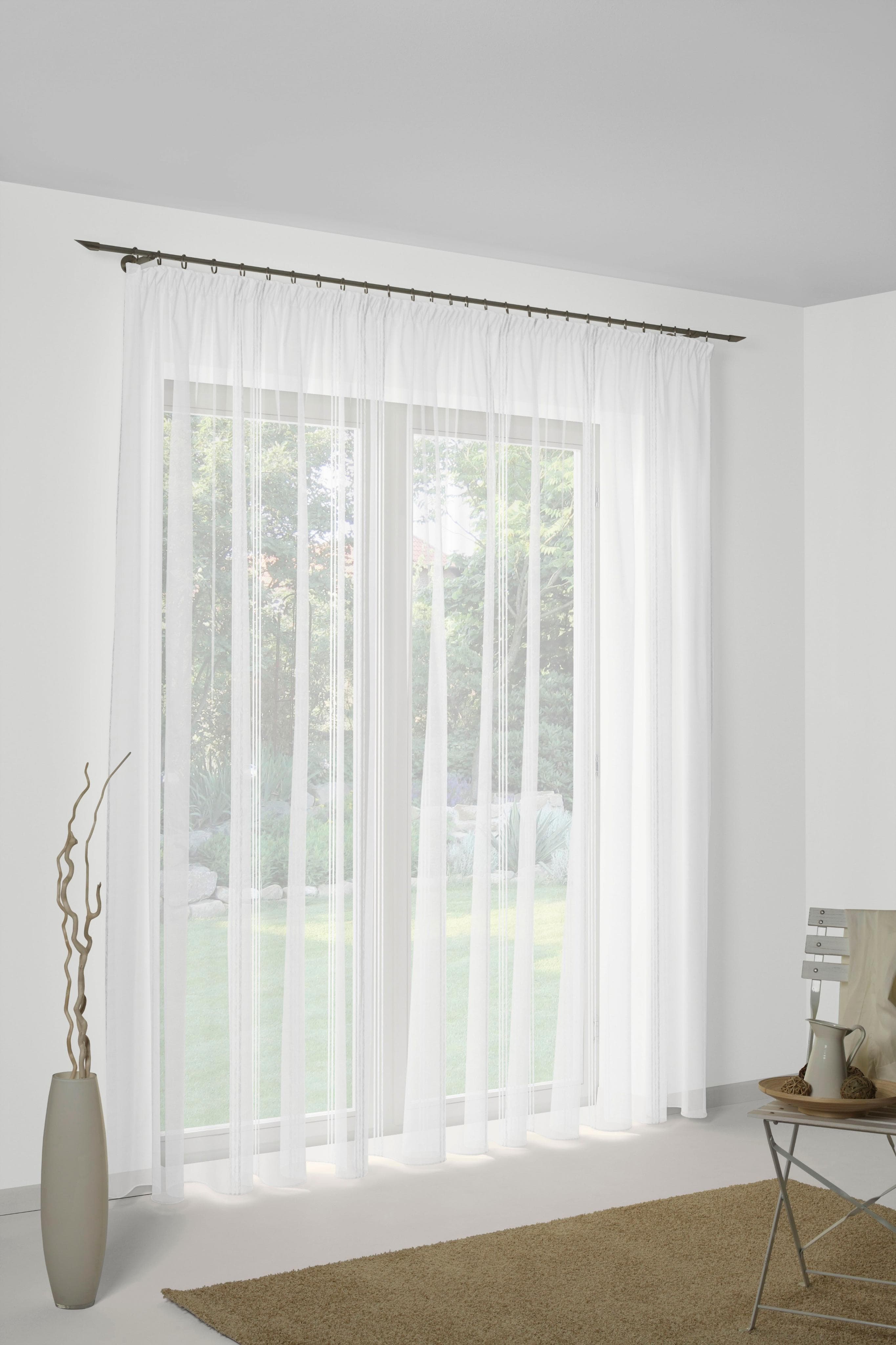 Vorhang WIRTH "Chloé" Gr. 15 Weiß Polyester Gardine
