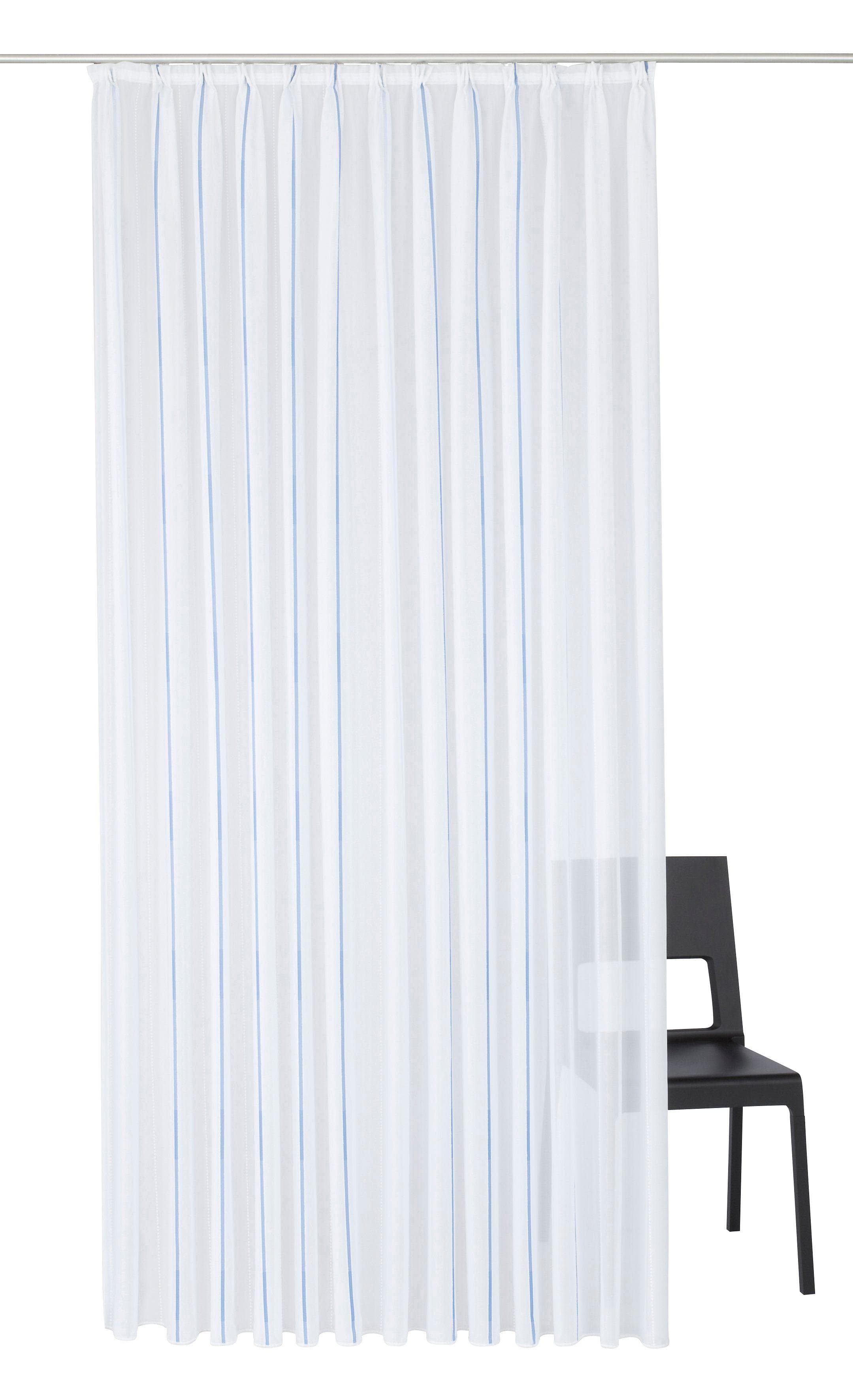 Vorhang WIRTH Betsy Blau Polyester Gardine