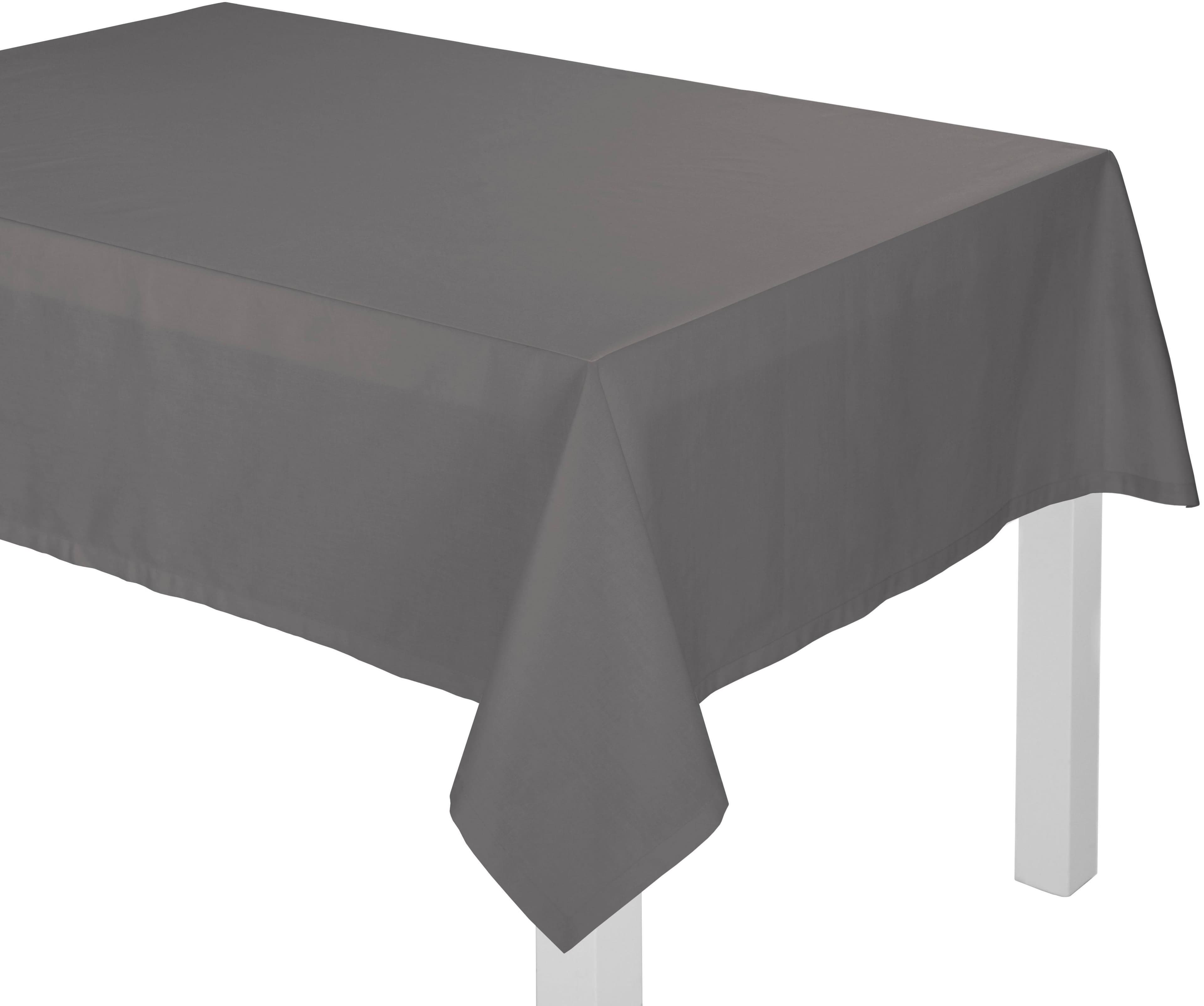 Tischdecke WIRTH NEWBURY Grau 150x200cm Baumwolle Polyester