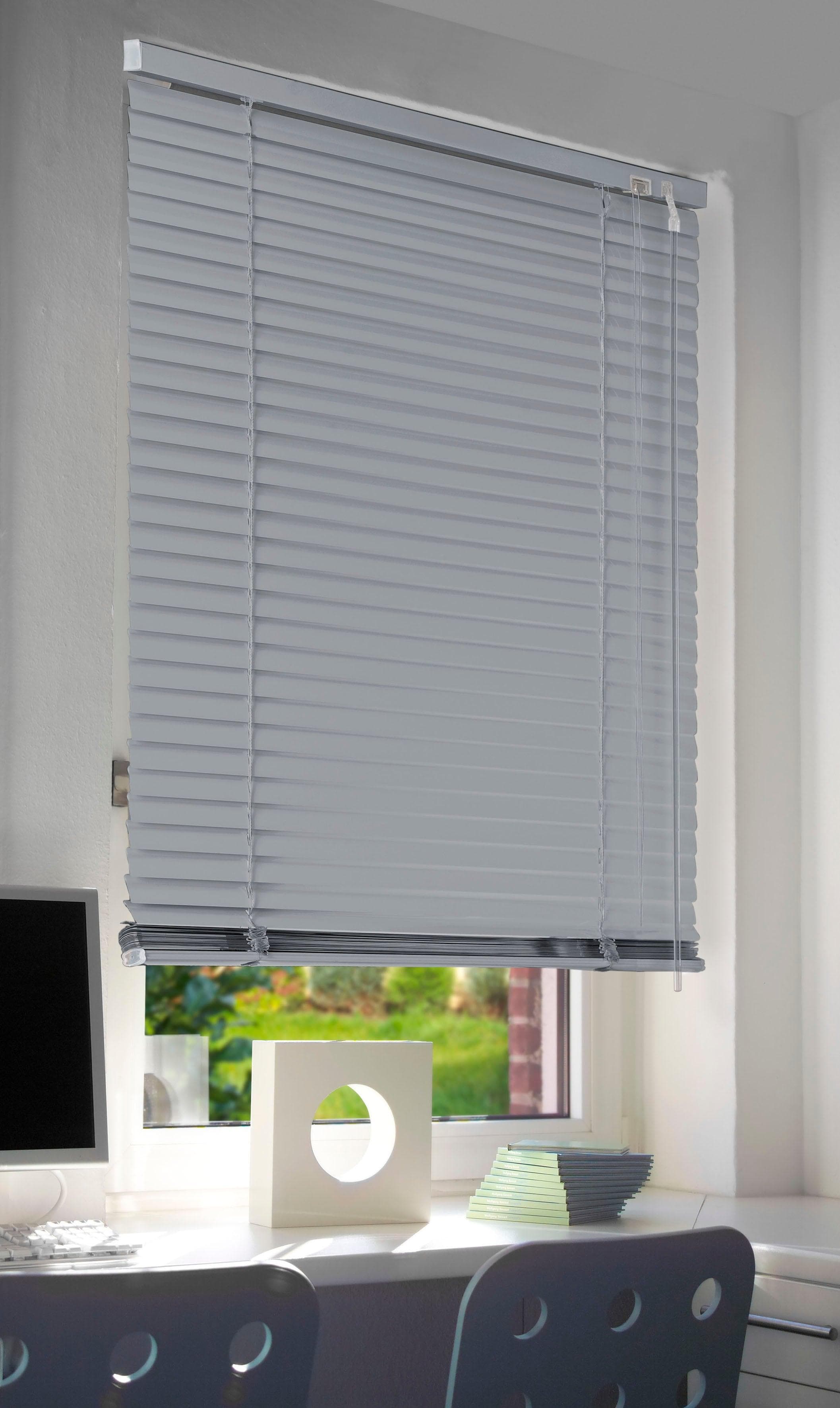 KUTTI Aluminium Jalousie 'Sammy' Silber Freihängend