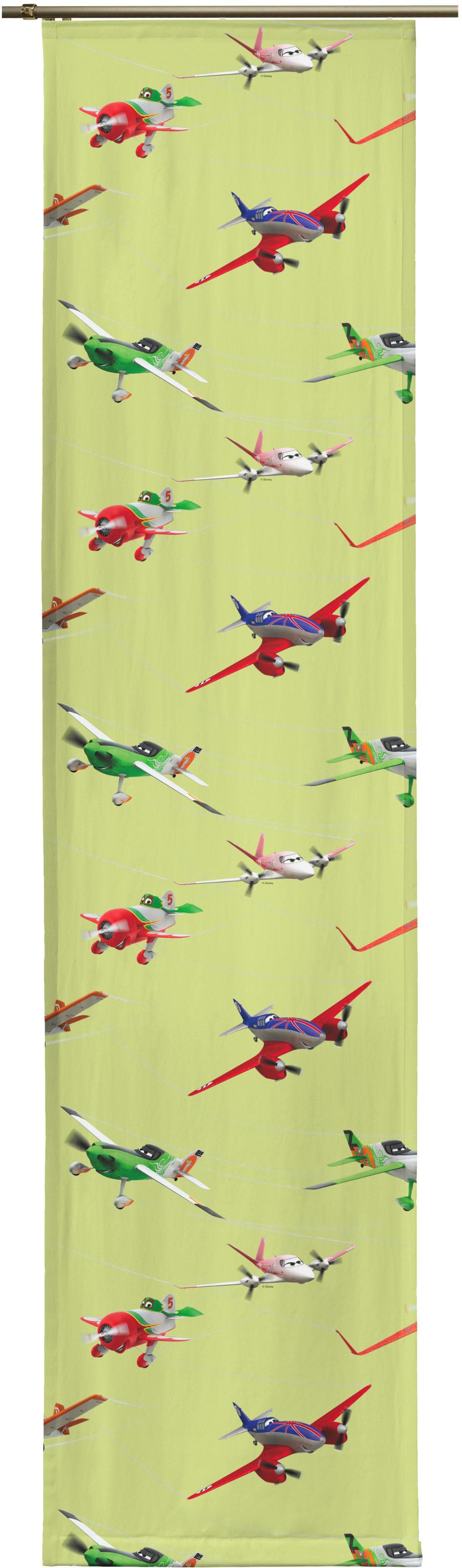 Grüne Schiebegardine Disney Planes Action