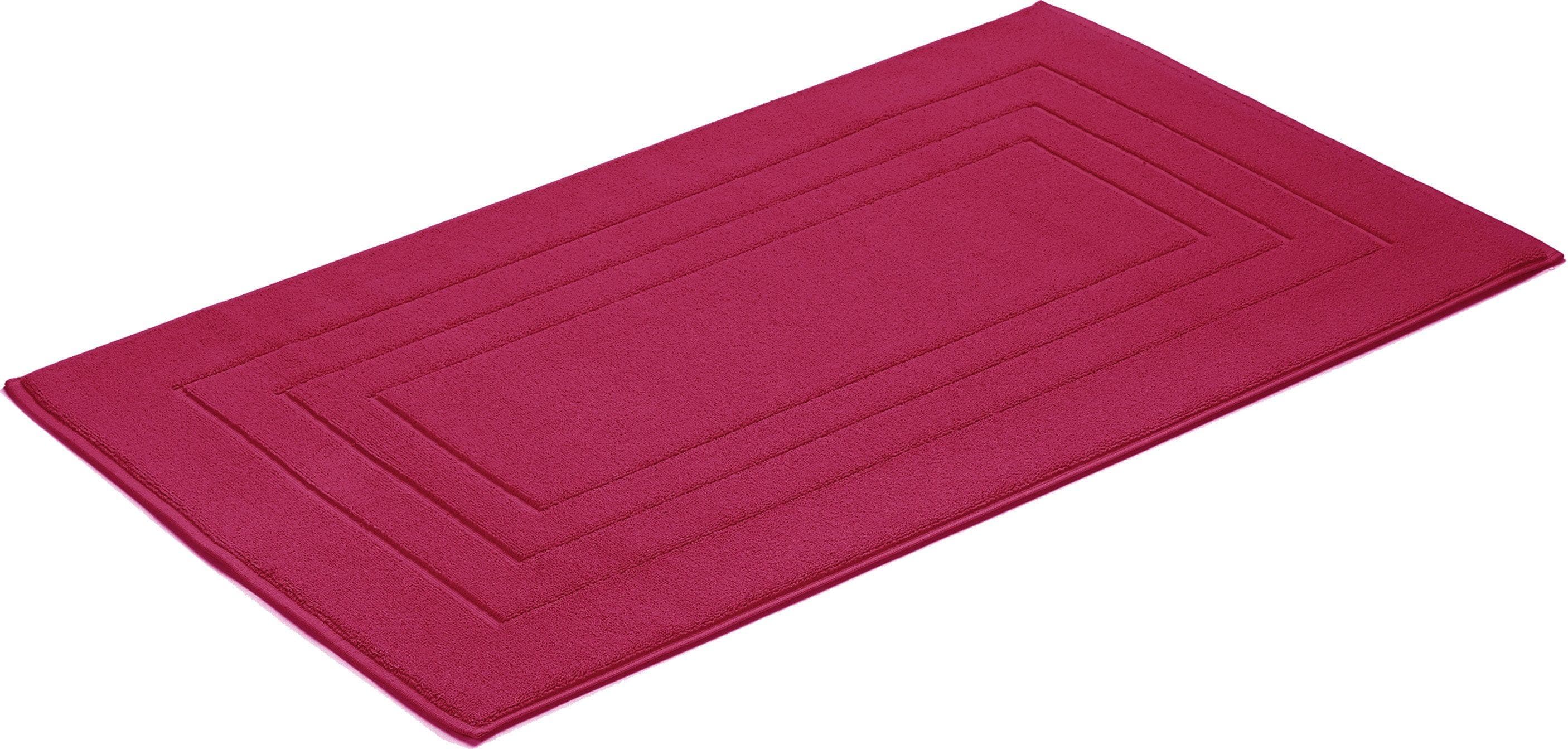 Badematte VOSSEN Feeling Cranberry Baumwolle