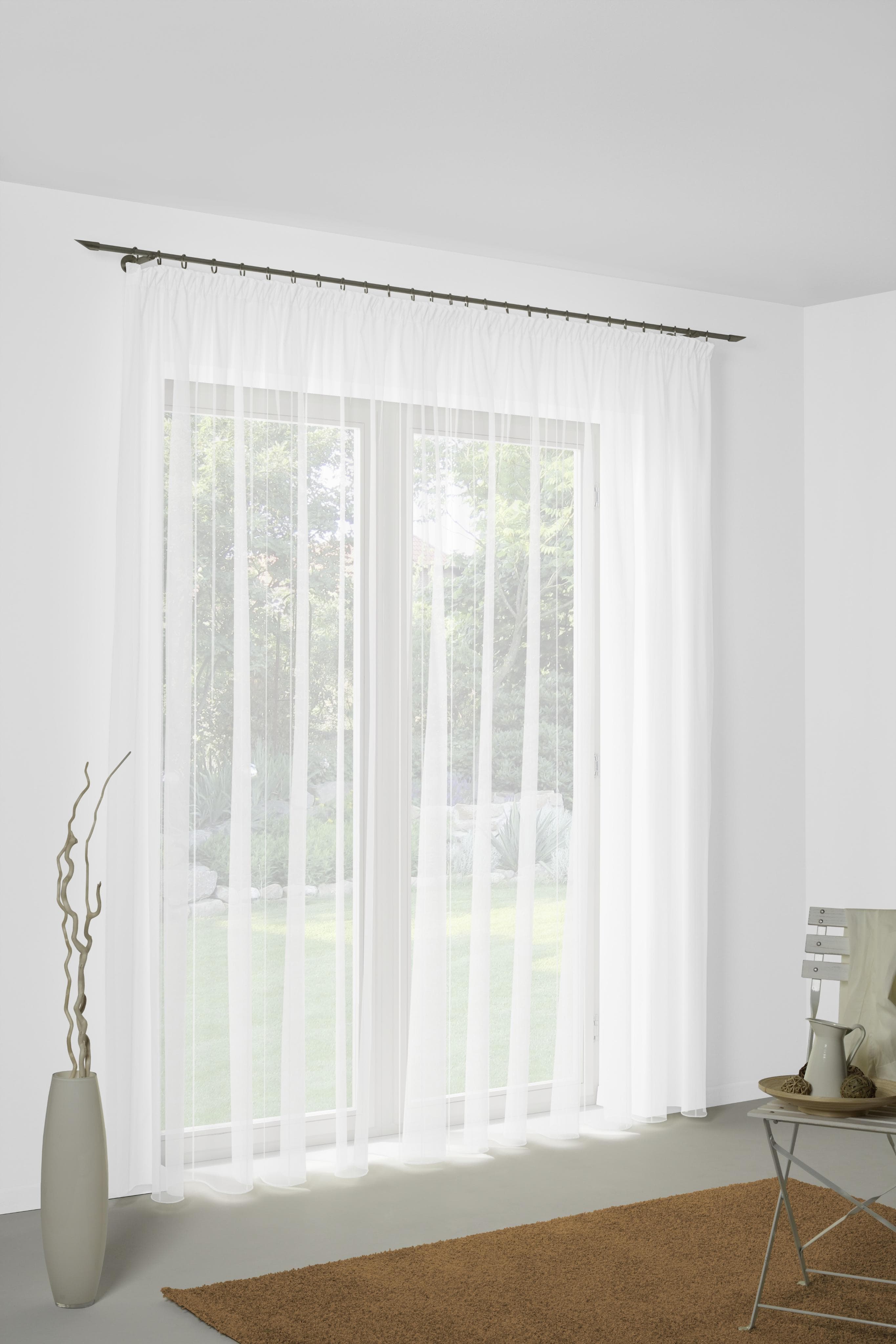 WIRTH Vorhang Charlotte Weiß Polyester Gardine