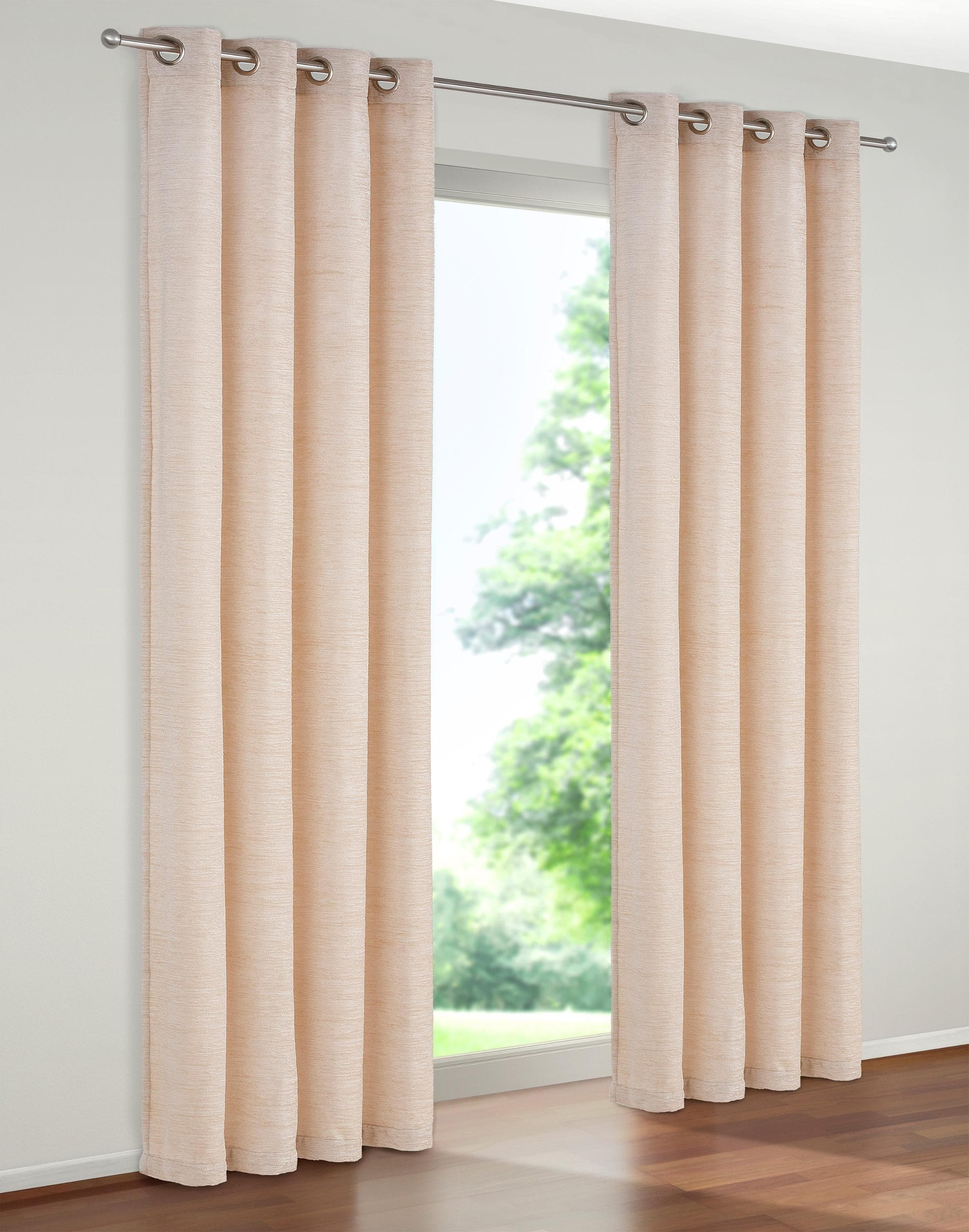 WIRTH Vorhang Holmsund Beige Chenille Blickdicht Energiesparend